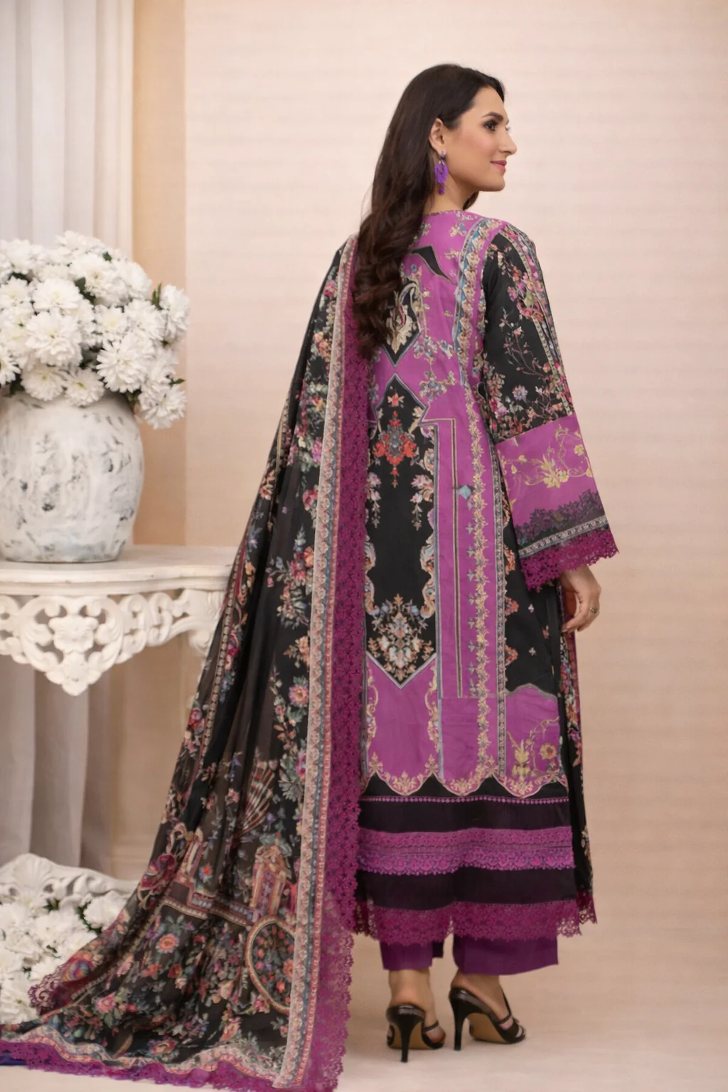 Aangan Digital Printed Lawn 3PC - Image 2
