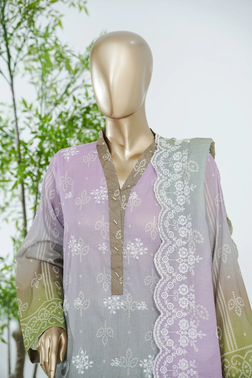 Aifa Printed & Embroidered Lawn 3PC - Image 3