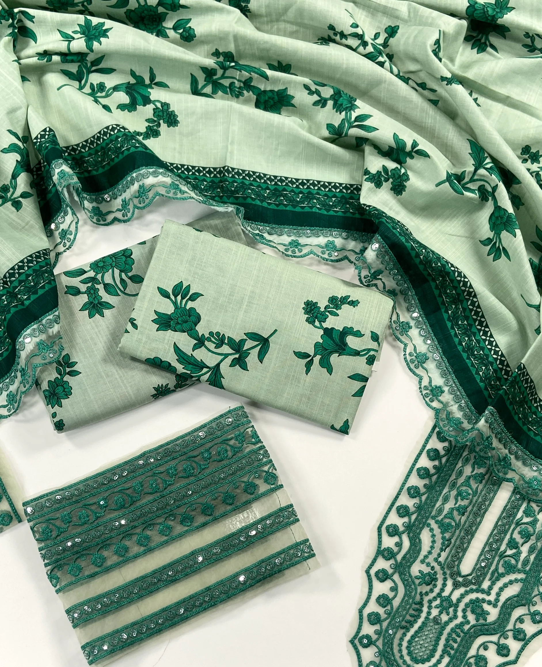 Aneelas Embroidered Khaddar 3PC - Image 2