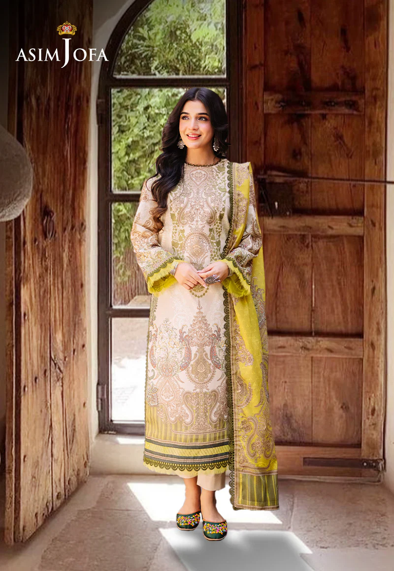 Asim Jofa Digital Printed Khaddar 3PC