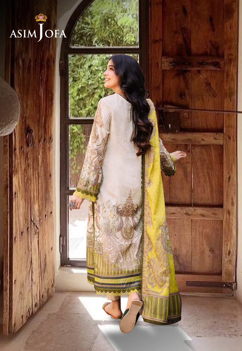 Asim Jofa Digital Printed Khaddar 3PC - Image 2