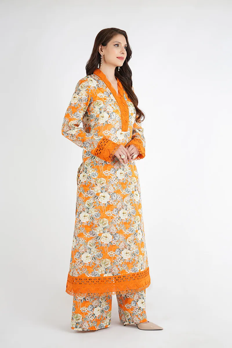 Bareeza Printed Khaddar 3PC - Image 5