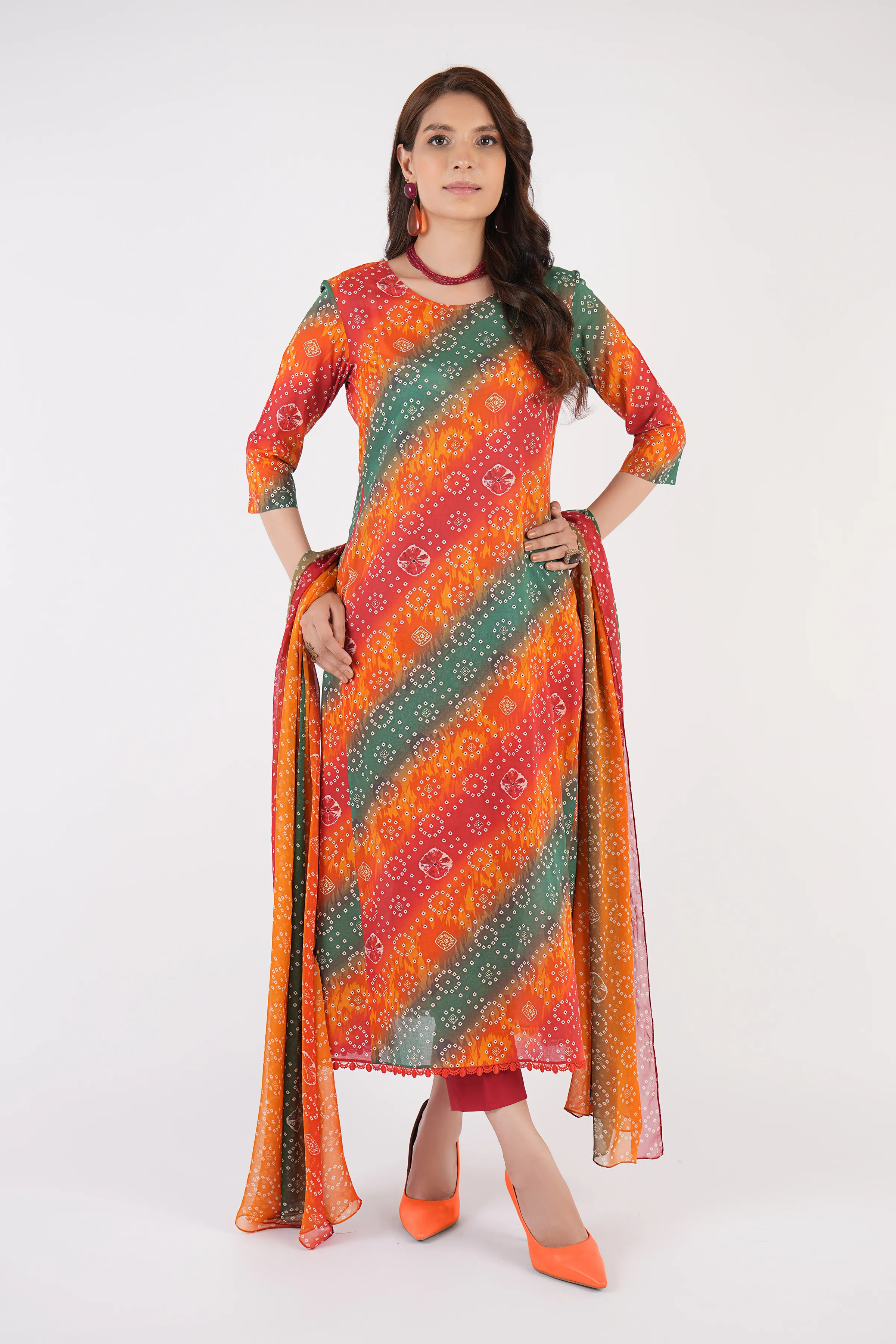 Bareeza Printed Khaddar 3PC - Image 3