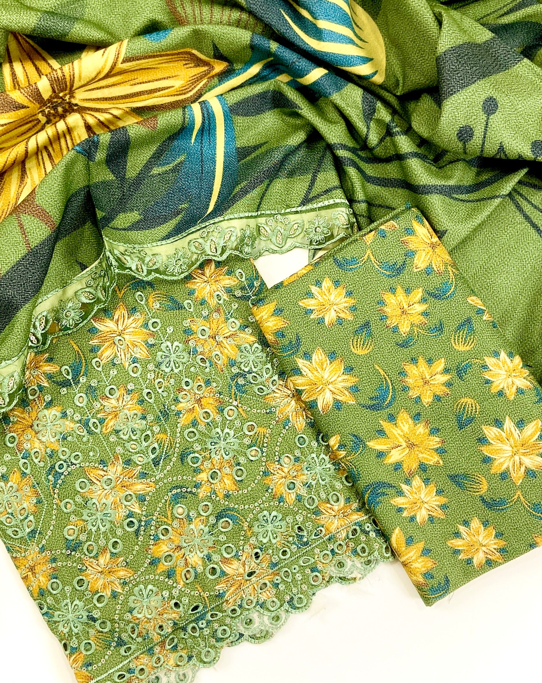 Bareeze Embroidered Dhanak 3PC - Image 2