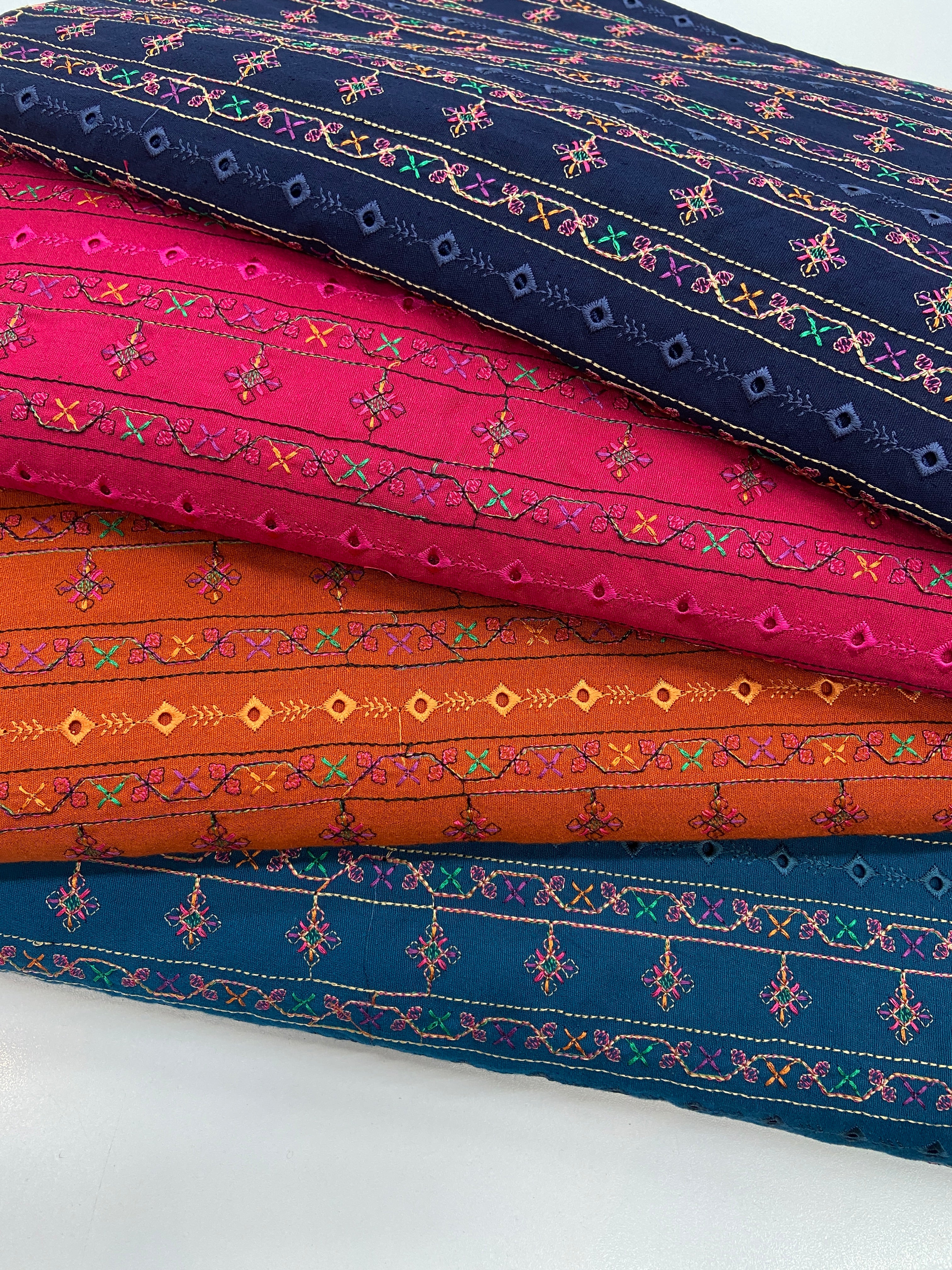 Pack of 4 – Bareeze Style Embroidered Karandi Fabric 2-PC