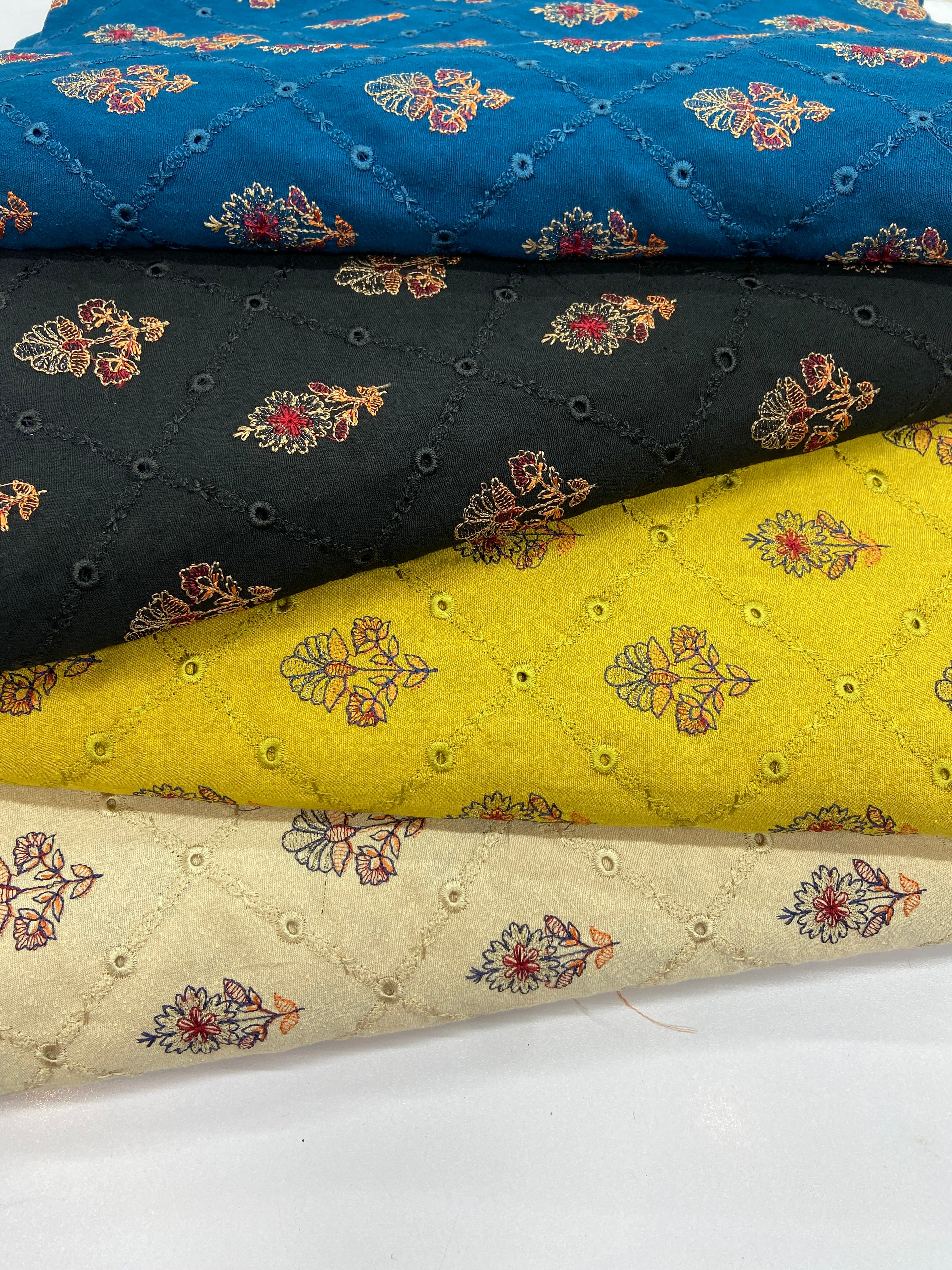 Pack of 4 – Bareeze Style Embroidered Karandi Fabric 2-PC