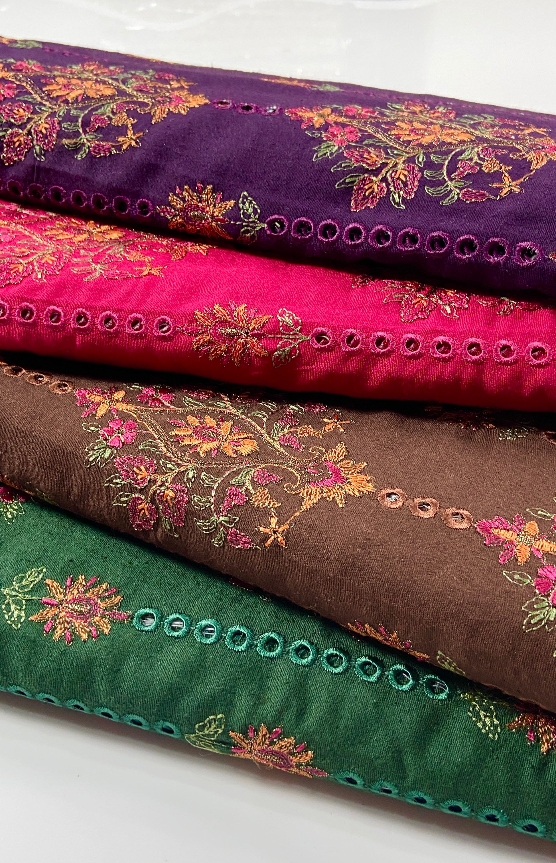 Pack of 4 – Bareeze Style Embroidered Karandi Fabric 2-PC - Image 2