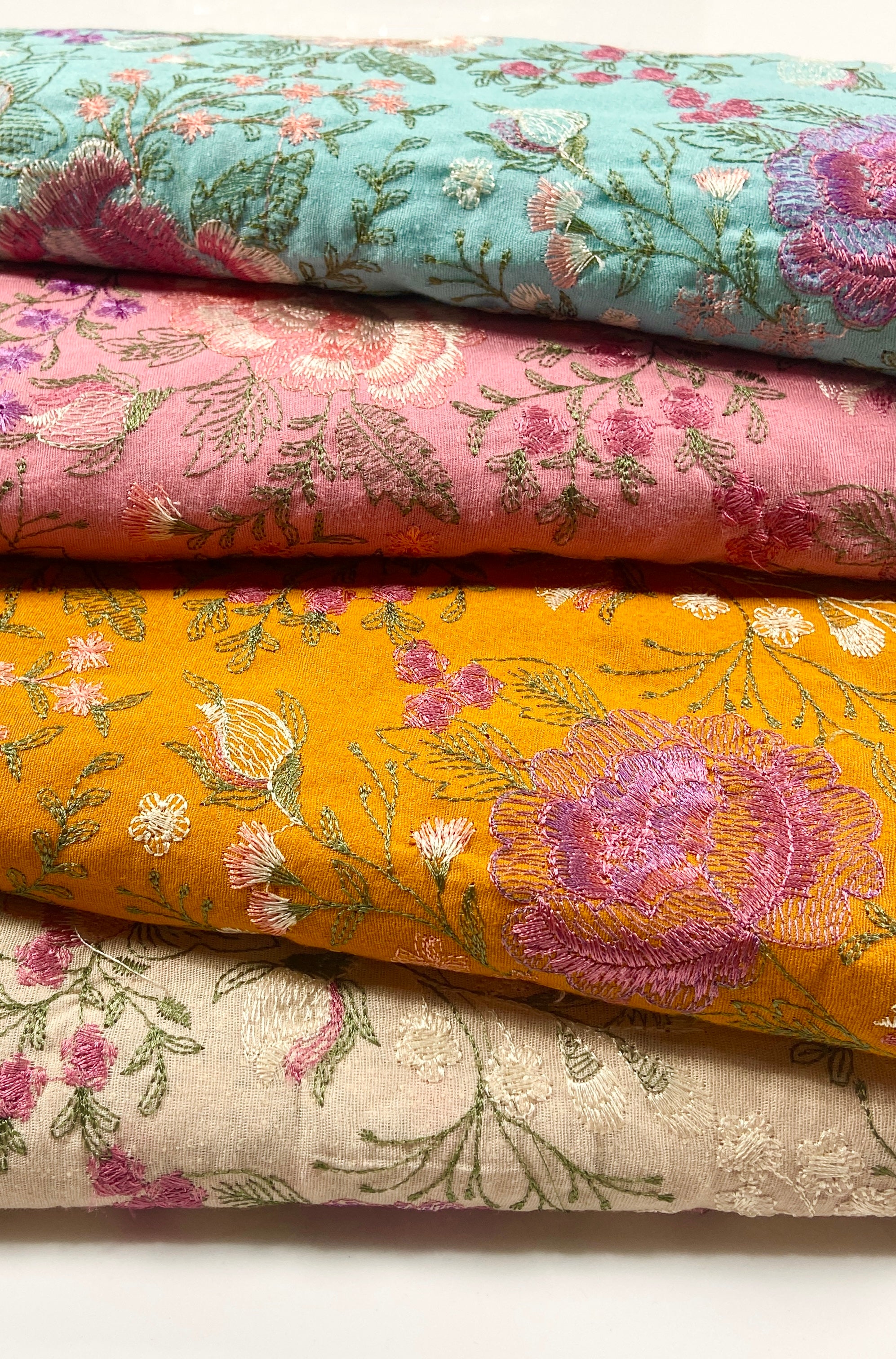 Pack of 4 – Bareeze Style Embroidered Karandi Fabric 2-PC - Image 2