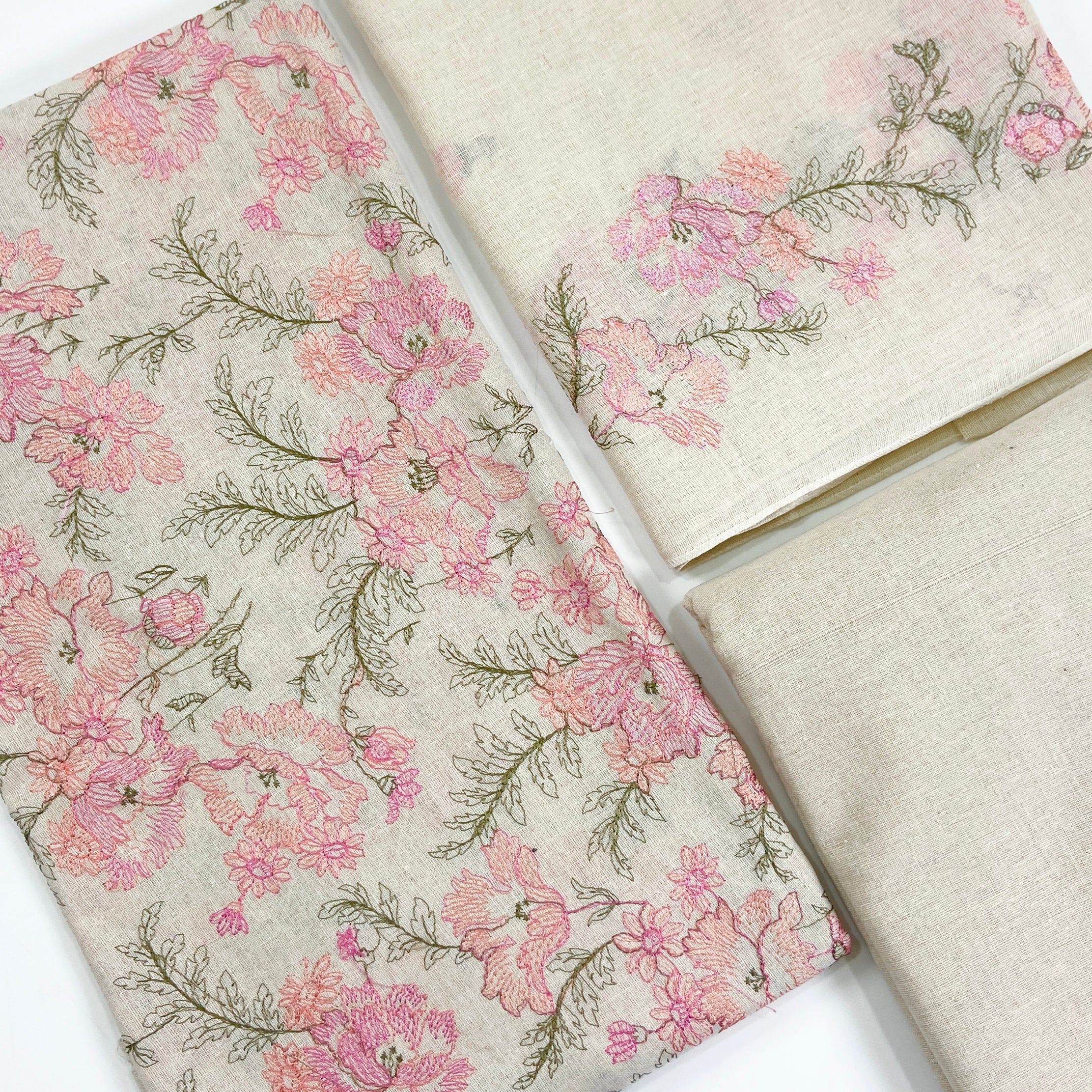 Bareeze White Embroidered Khaddar 3PC - Image 4