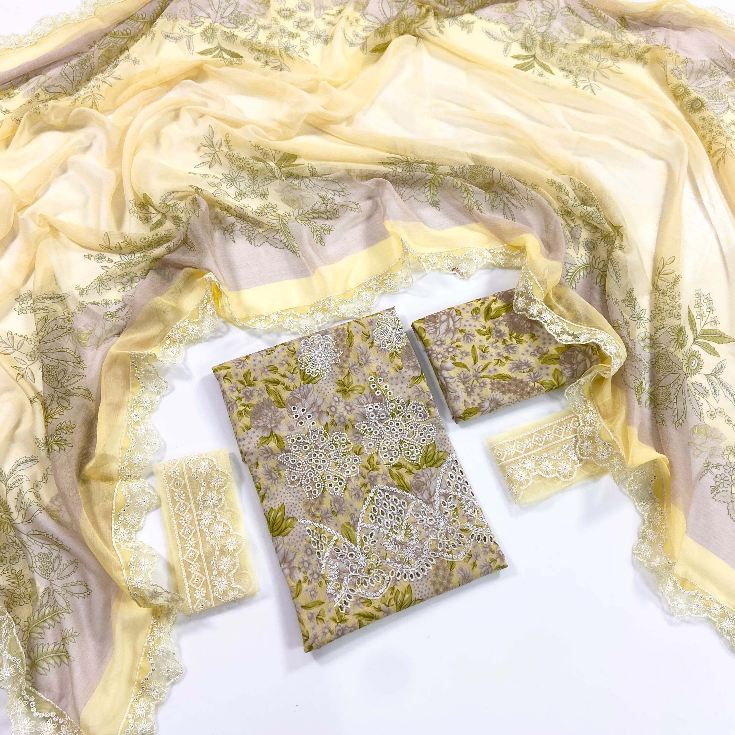 Baroque Embroiderd & Digital Printed Lawn 3PC - Image 2
