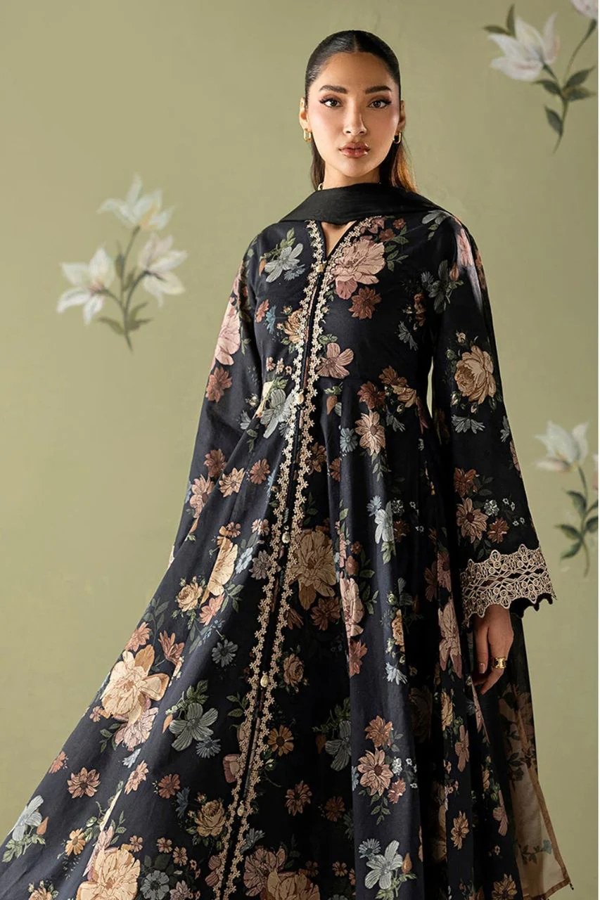 Baroque Digital Printed Lawn 3PC