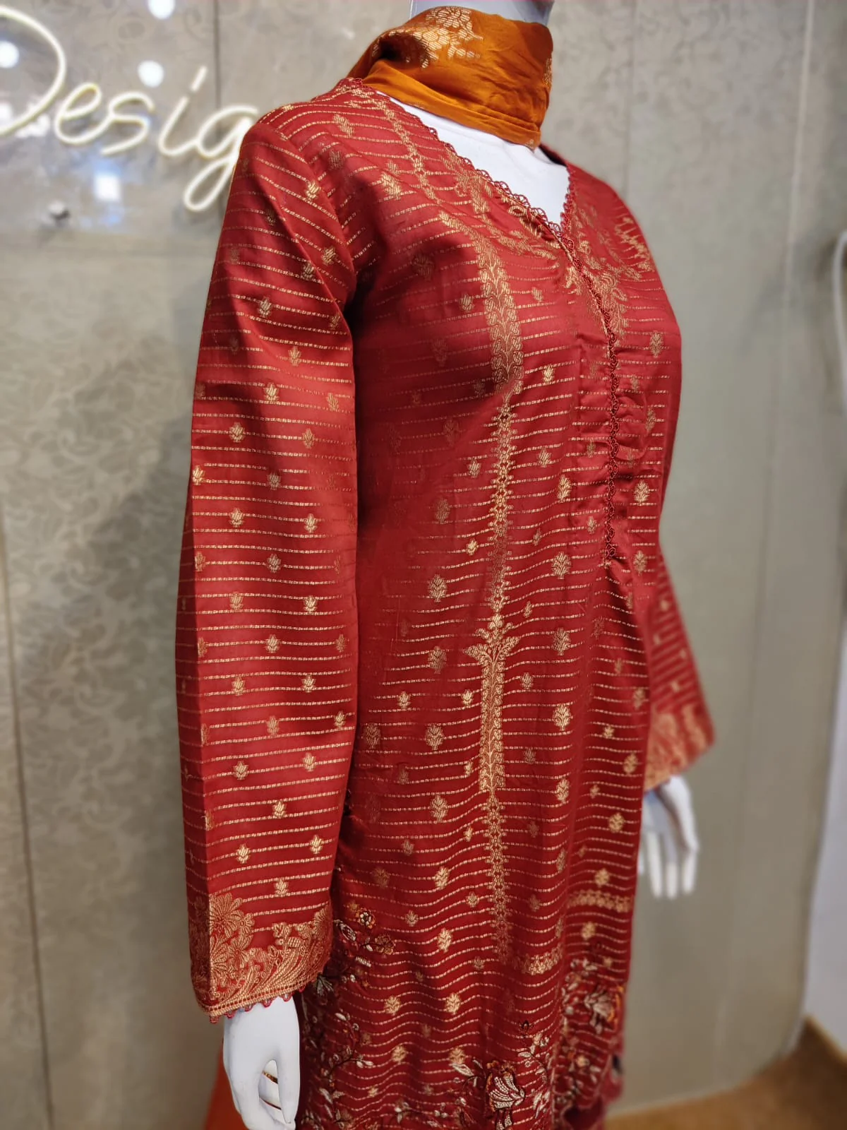 BS Emb Jacquard-3PC - Image 3