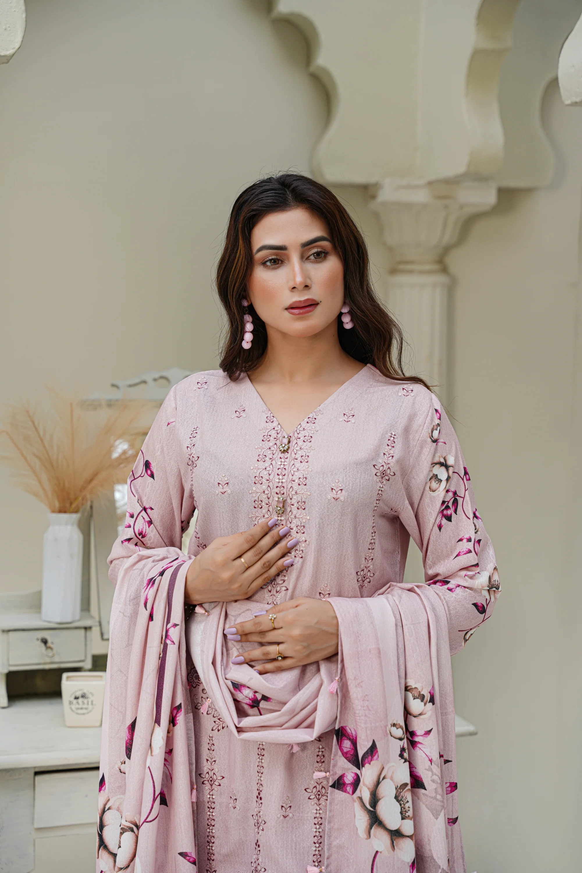 Cora By Anaya Noor Emb Karandi 3-PC - Image 4