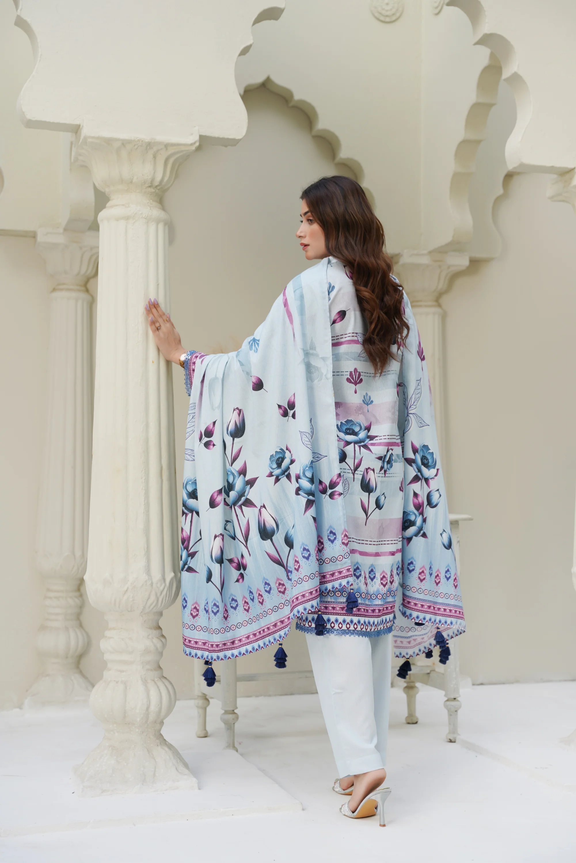 Cora By Anaya Noor Emb Karandi 3-PC - Image 3