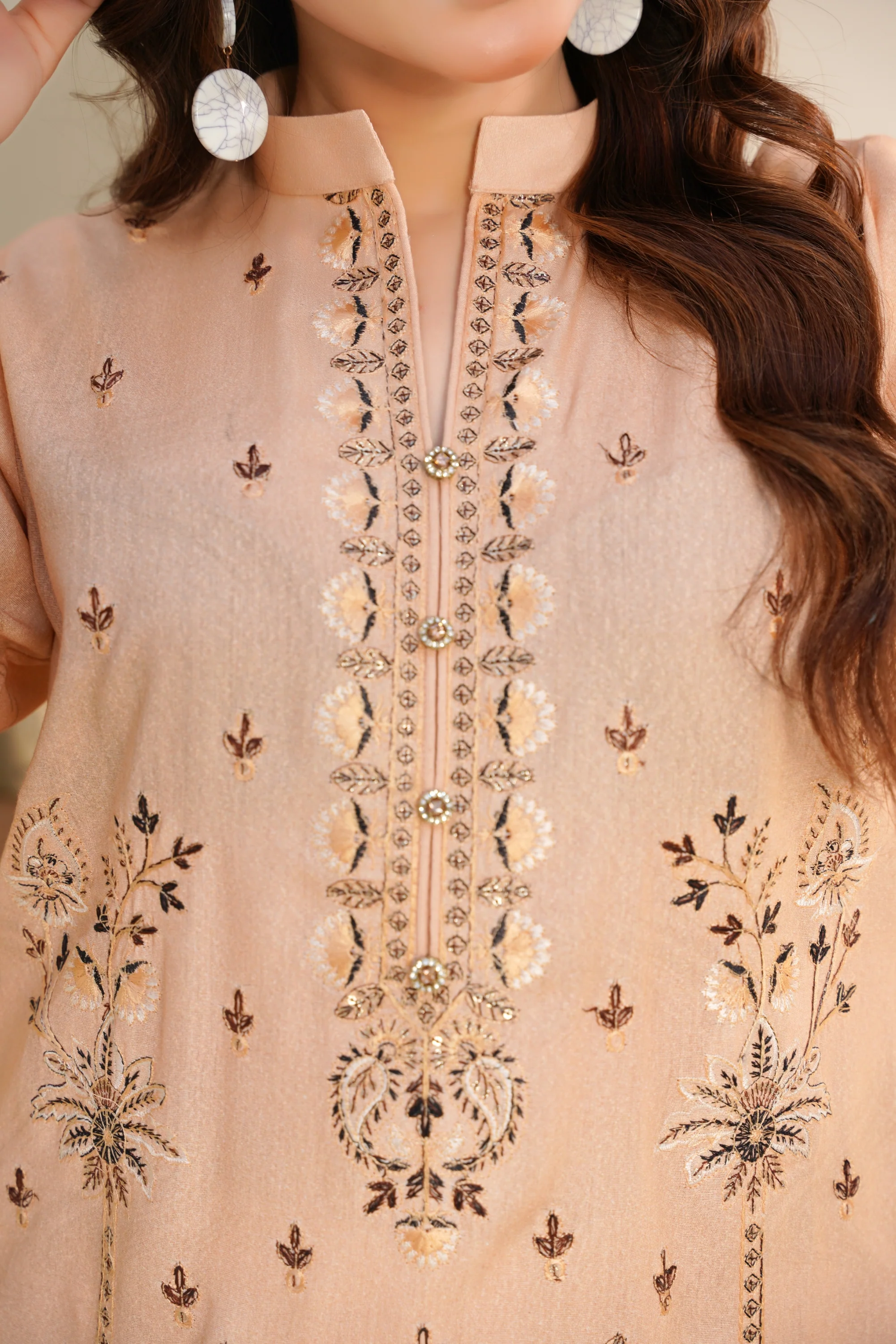 Cora By Anaya Noor Emb Karandi 3-PC - Image 5