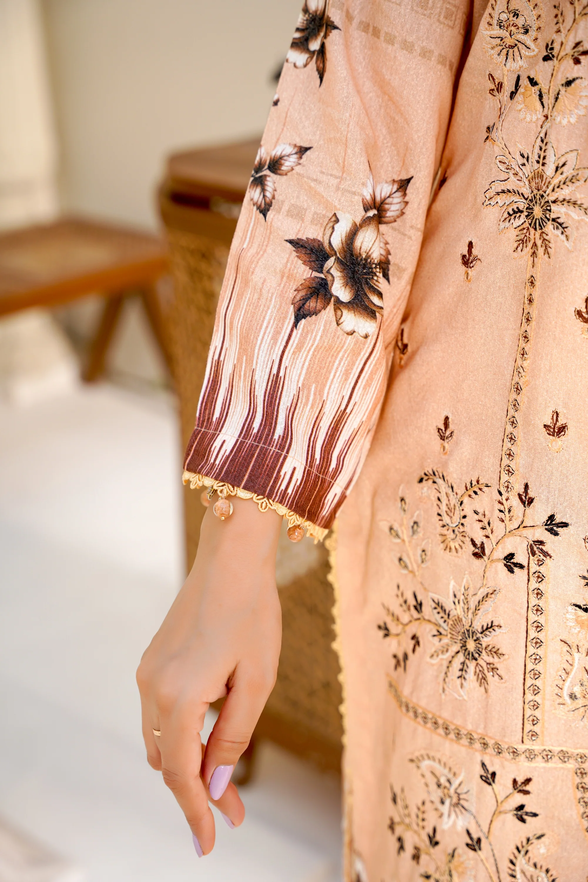 Cora By Anaya Noor Emb Karandi 3-PC - Image 6
