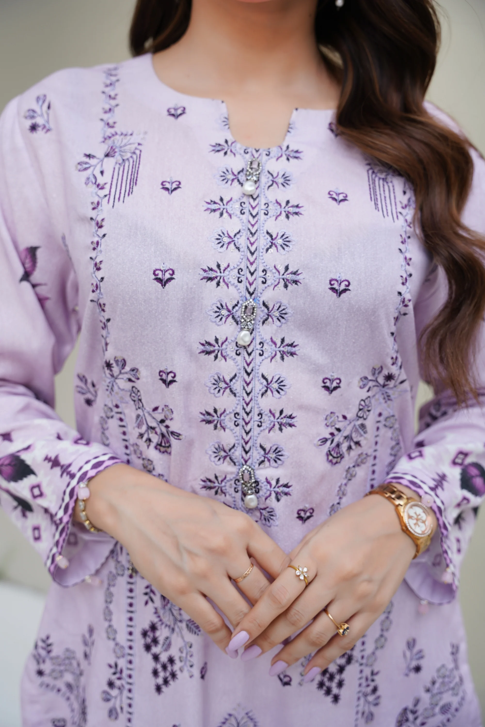 Cora By Anaya Noor Emb Karandi 3-PC - Image 7