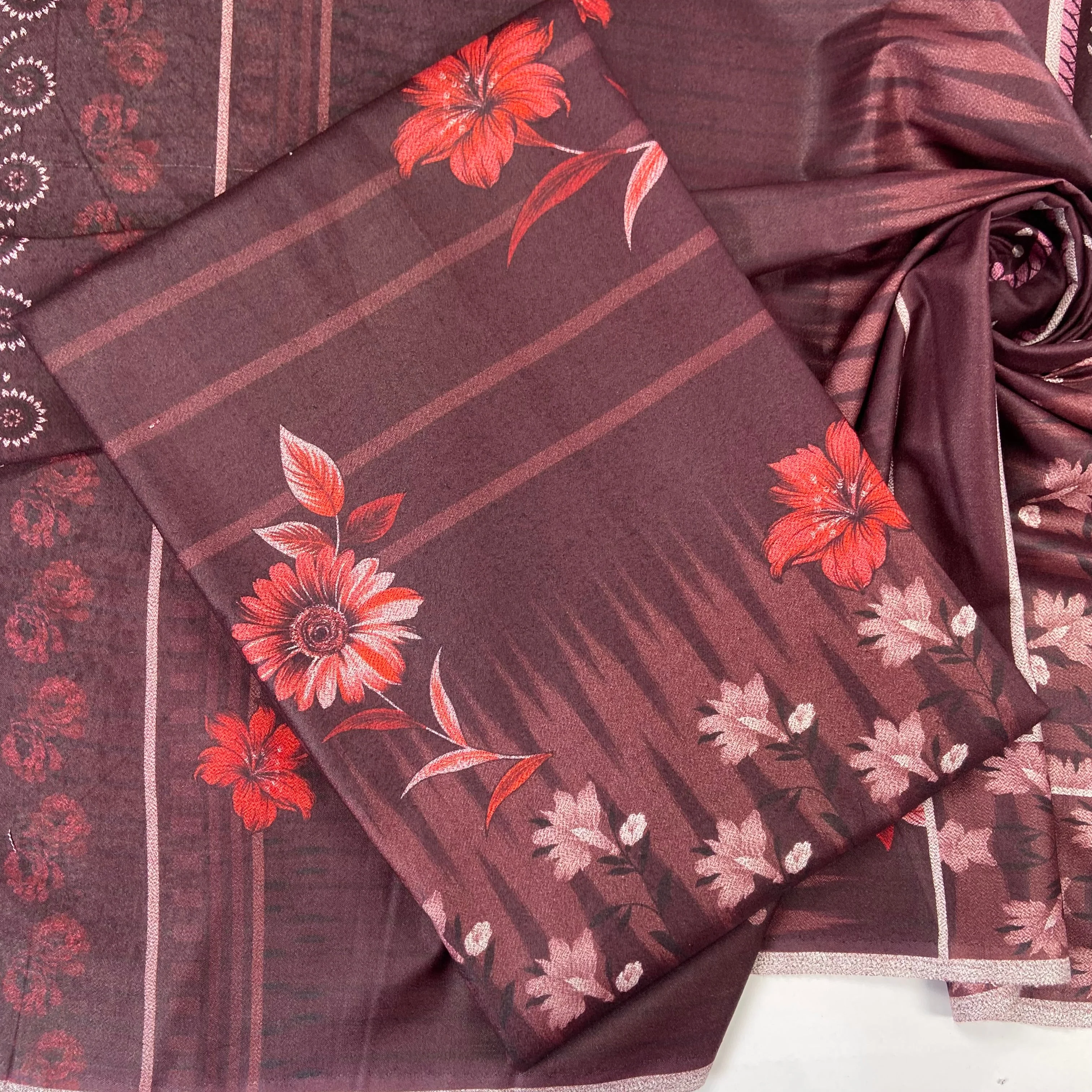 Digital Printed Wool Dhanak-Shirt - Image 3