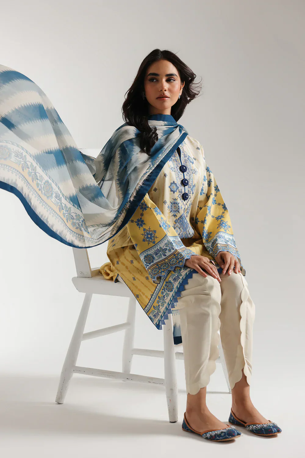 Ethnic Digital Printed Lawn 3PC - Image 4