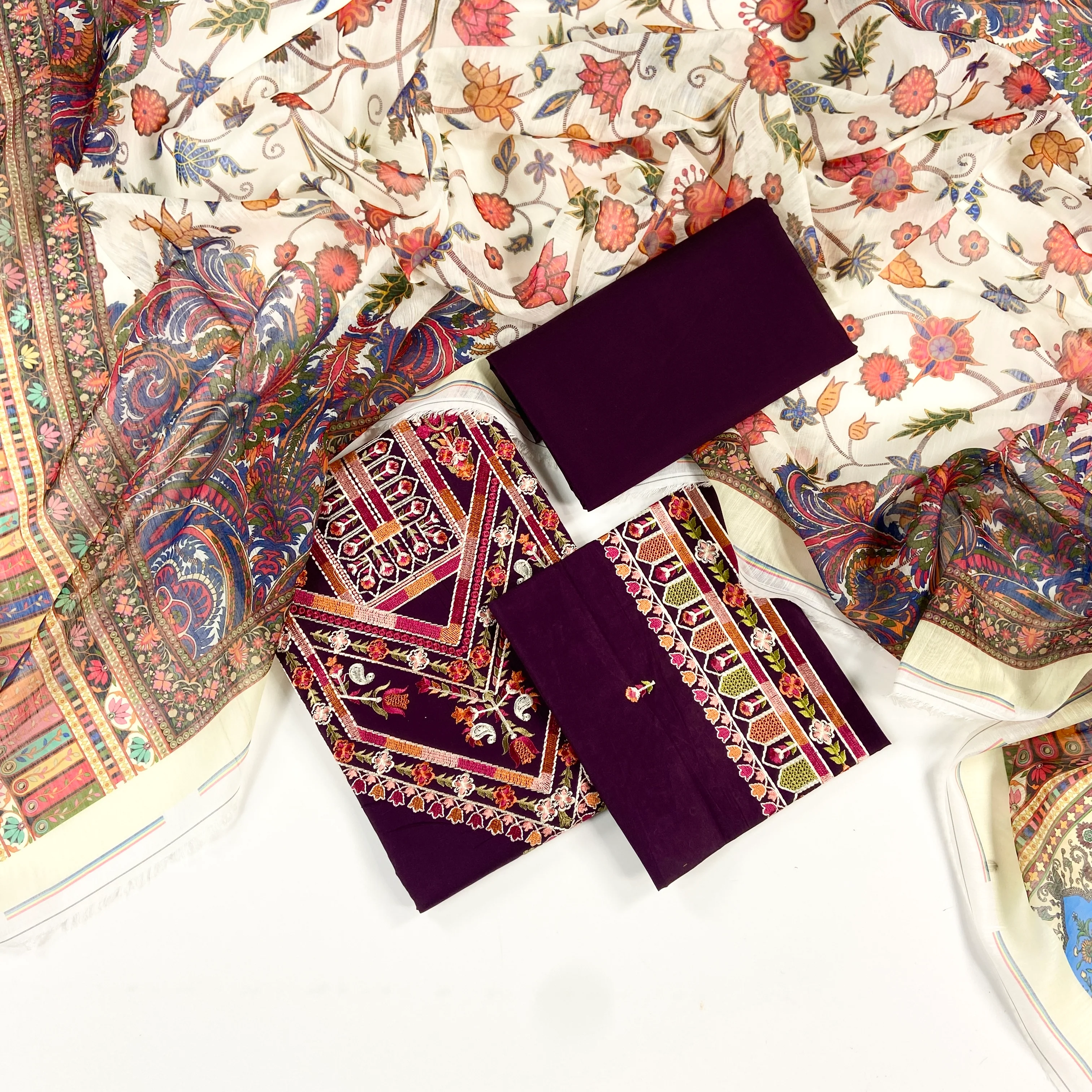 Fiaz Faisal Embroidered Lawn 3PC