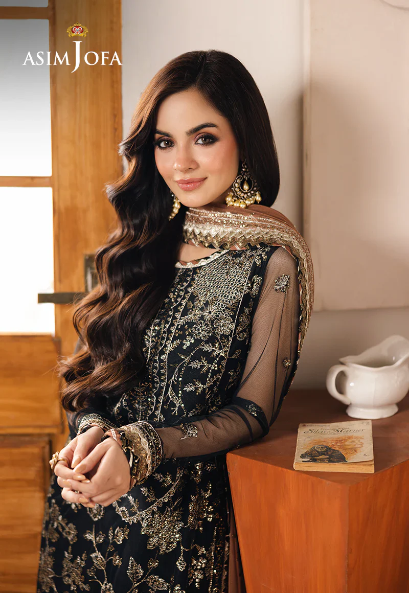 Heeriyan by Asim Jofa EMB Net 3PC - Image 2