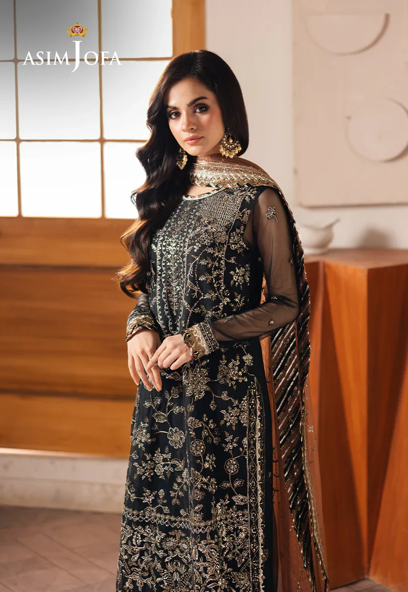 Heeriyan by Asim Jofa EMB Net 3PC - Image 3