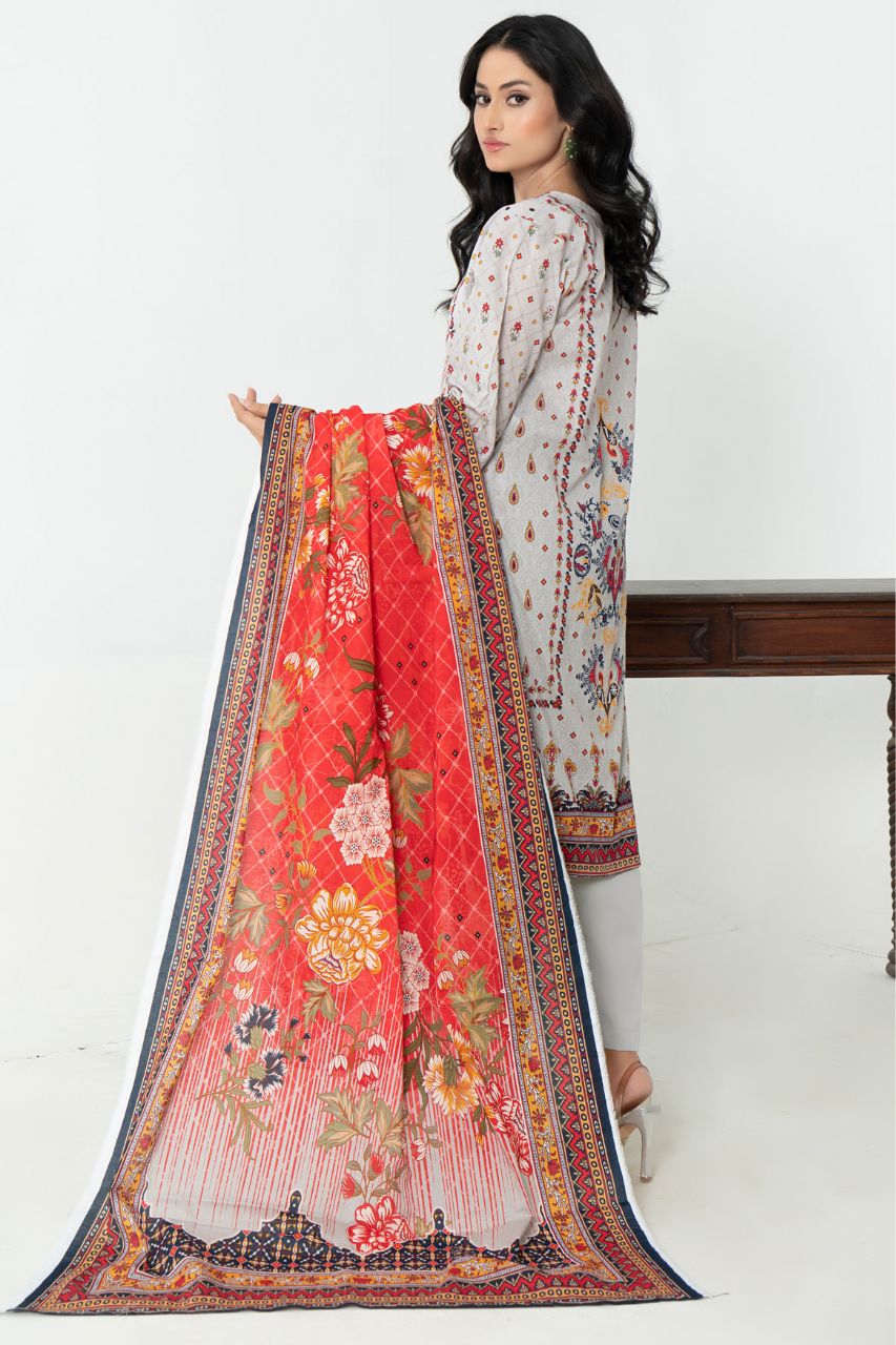 Junoon By Marooj Digital Printed Lawn 3PC - Image 4