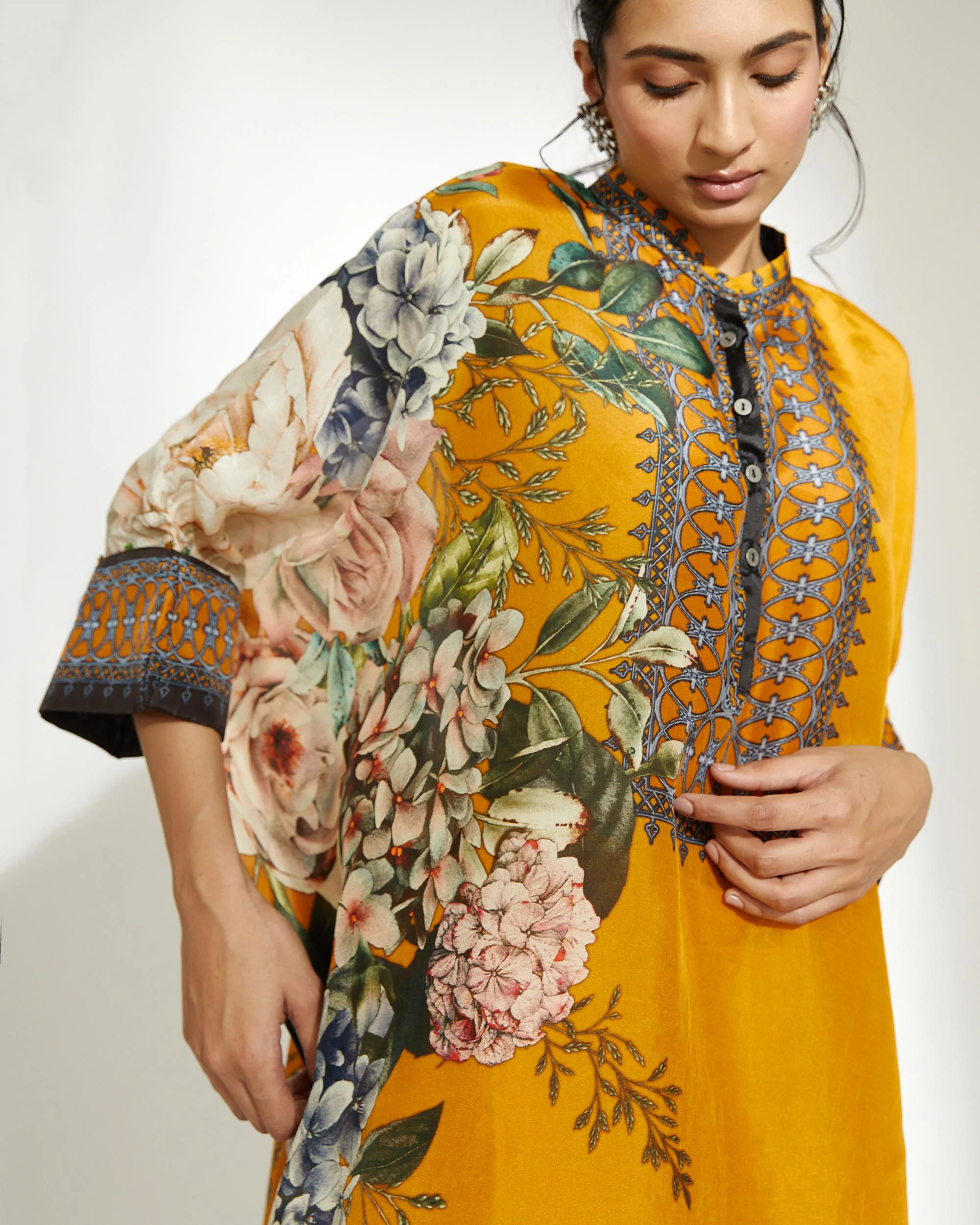 Lulusar Silk Shirt & Trouser 2-Pcs