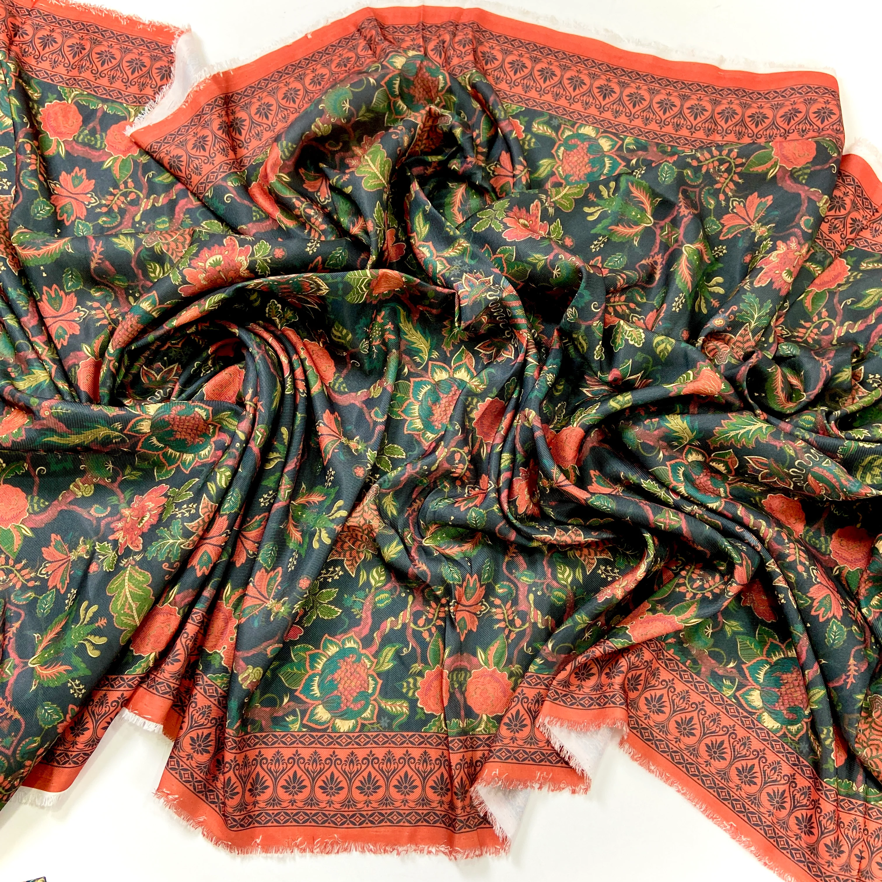 Maria B Printed Wool Shawl 1PC - Image 2