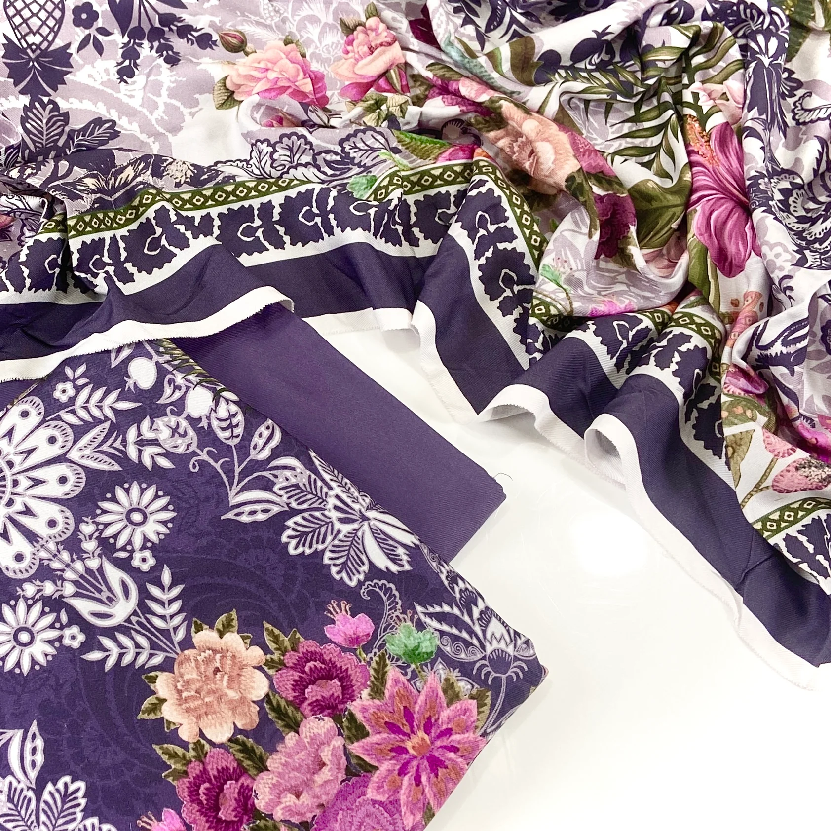 Mawra Essential Printed Viscose 3PC - Image 4