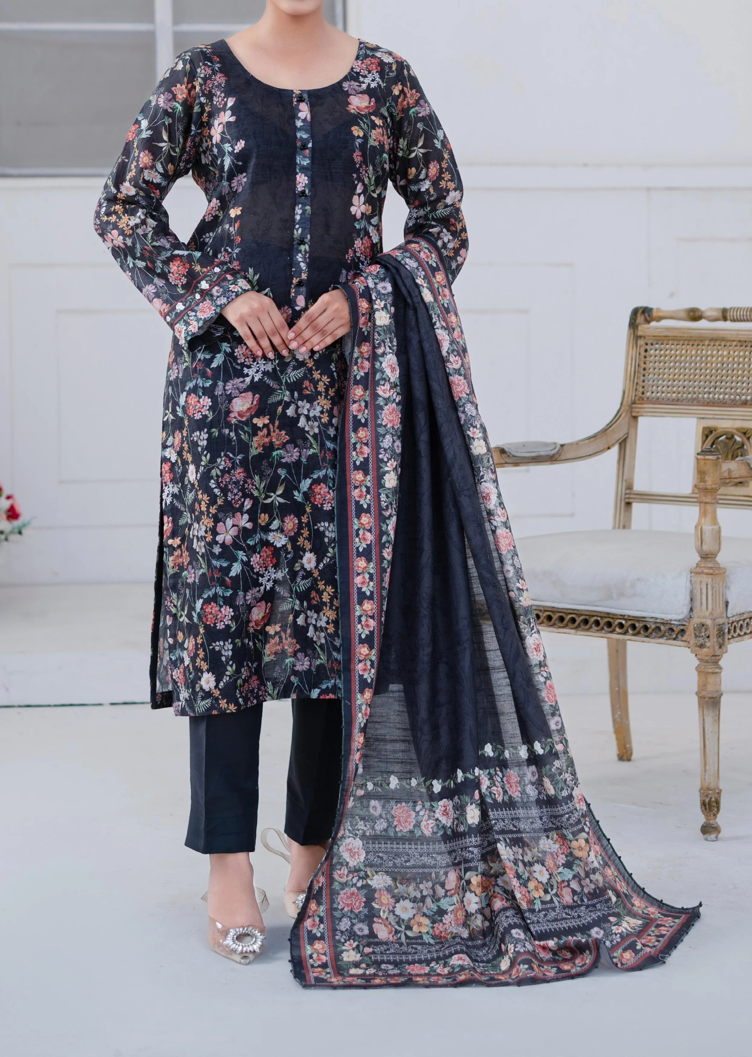 Mawra Essential Printed Khaddar 3PC