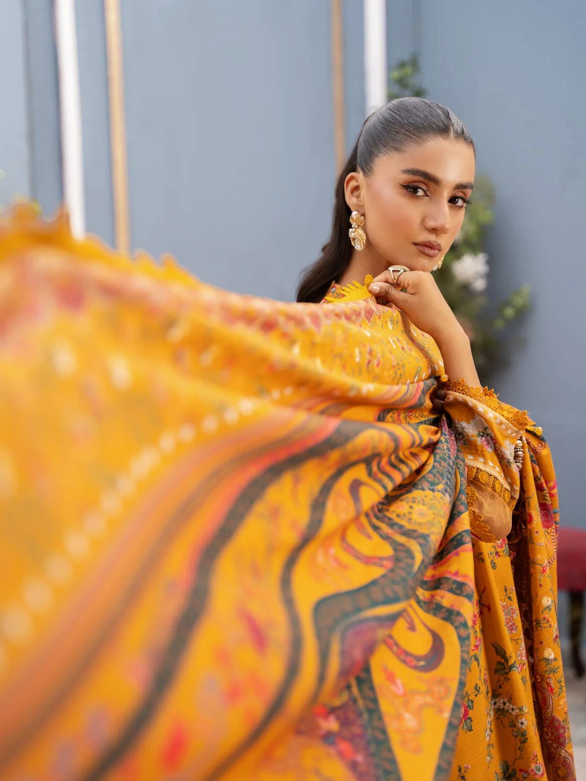 Mausummery Digital Printed Linen 3PC - Image 2