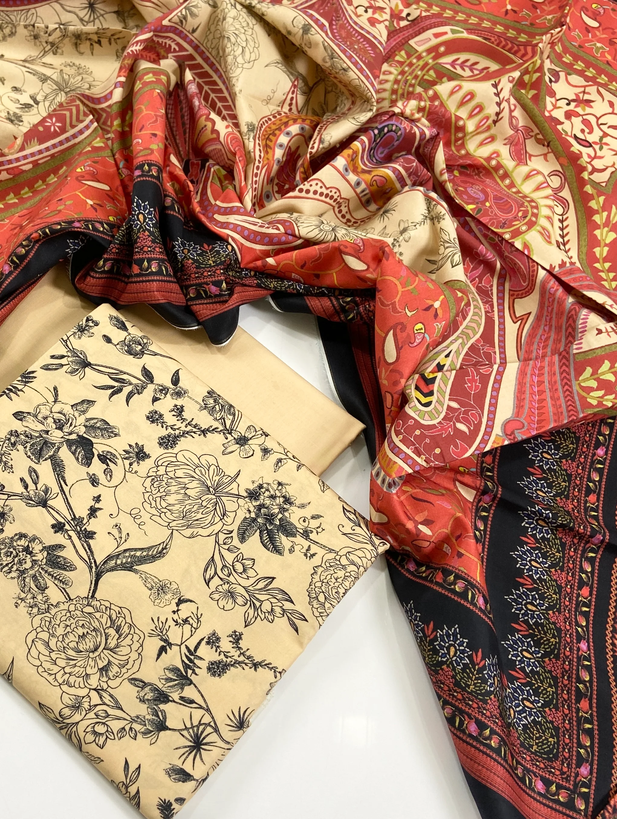 Mausummery Digital Printed Linen 3PC - Image 2