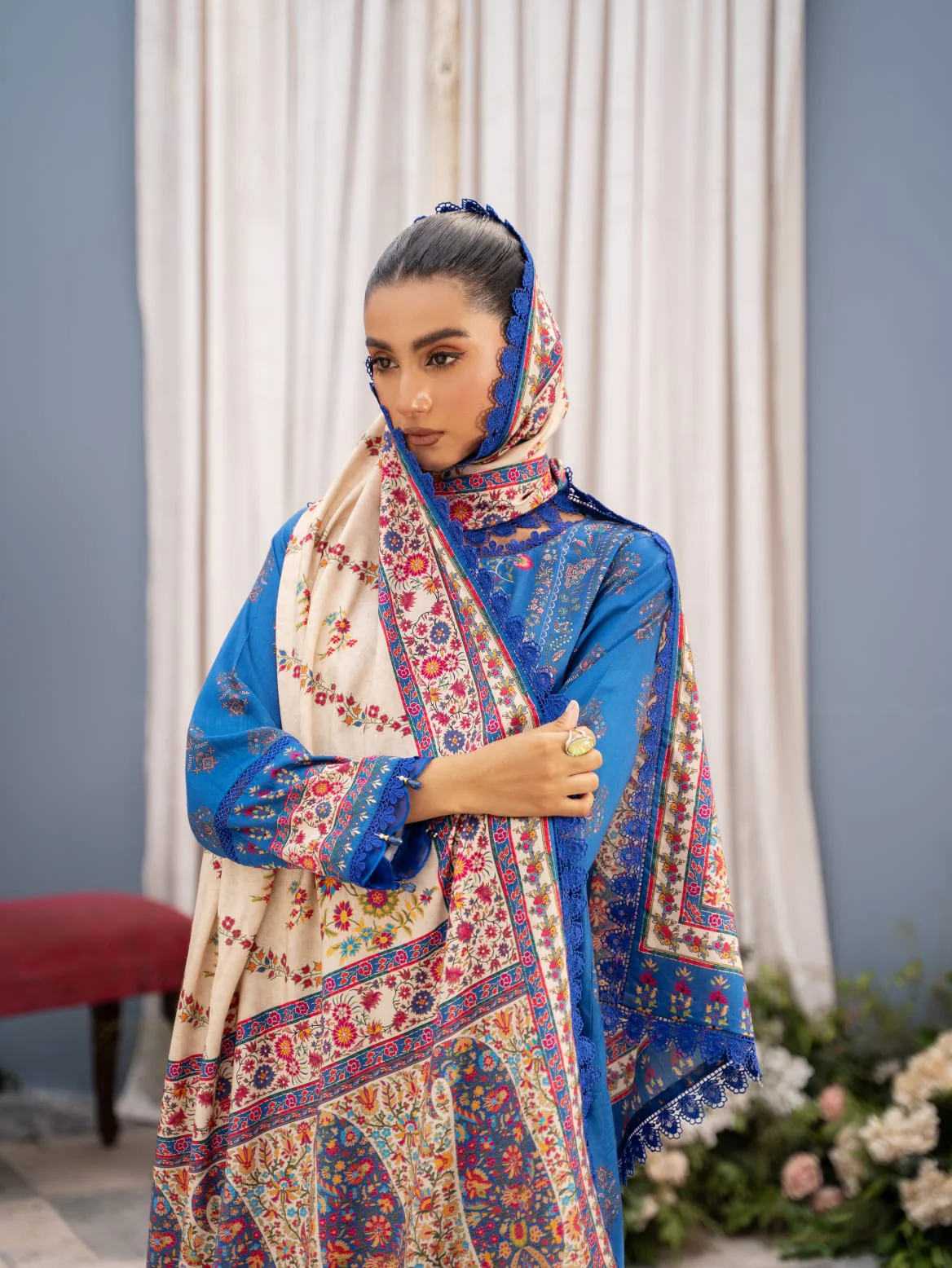 Mausummery Digital Printed Linen 3PC - Image 3
