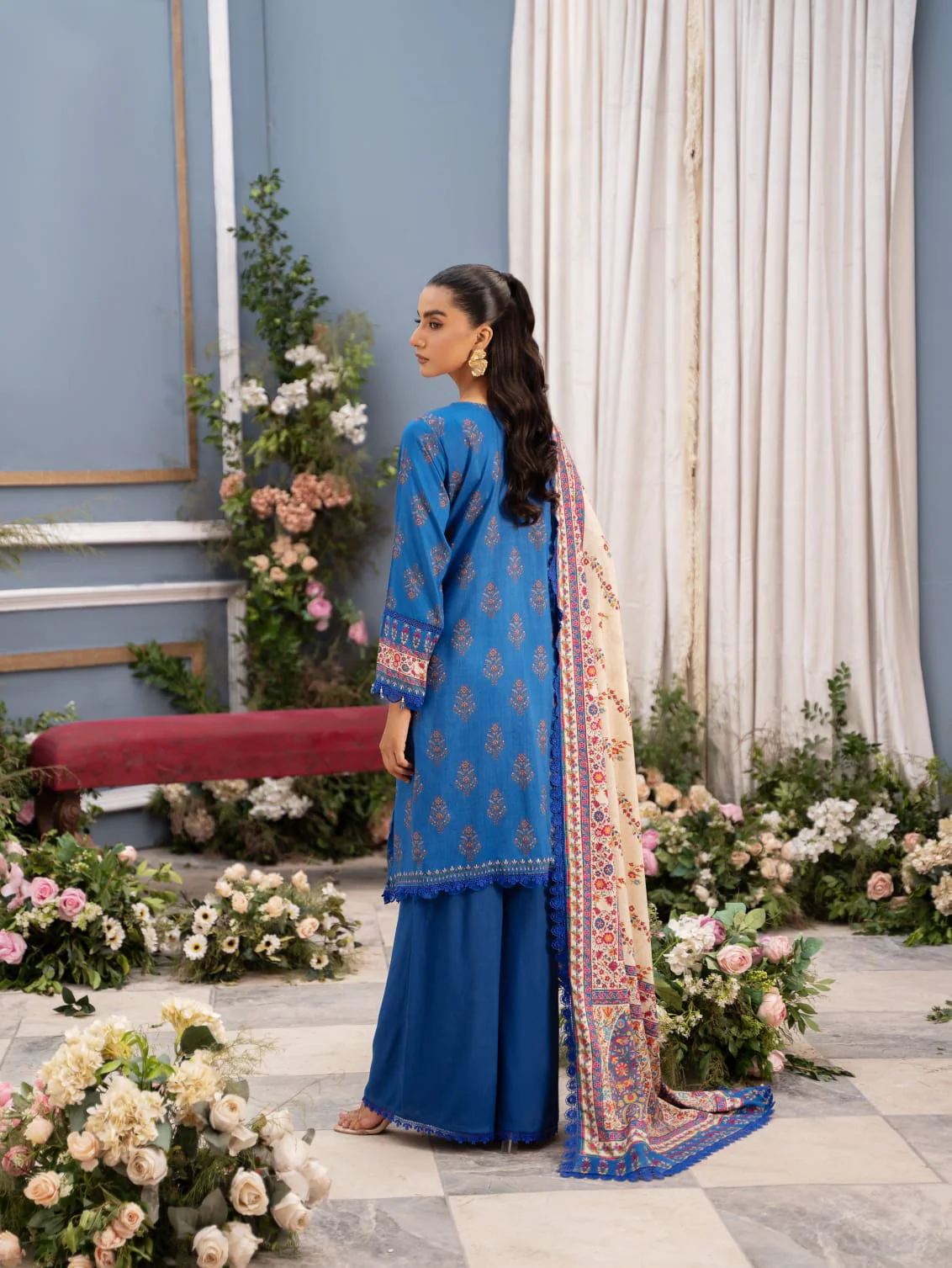 Mausummery Digital Printed Linen 3PC - Image 4