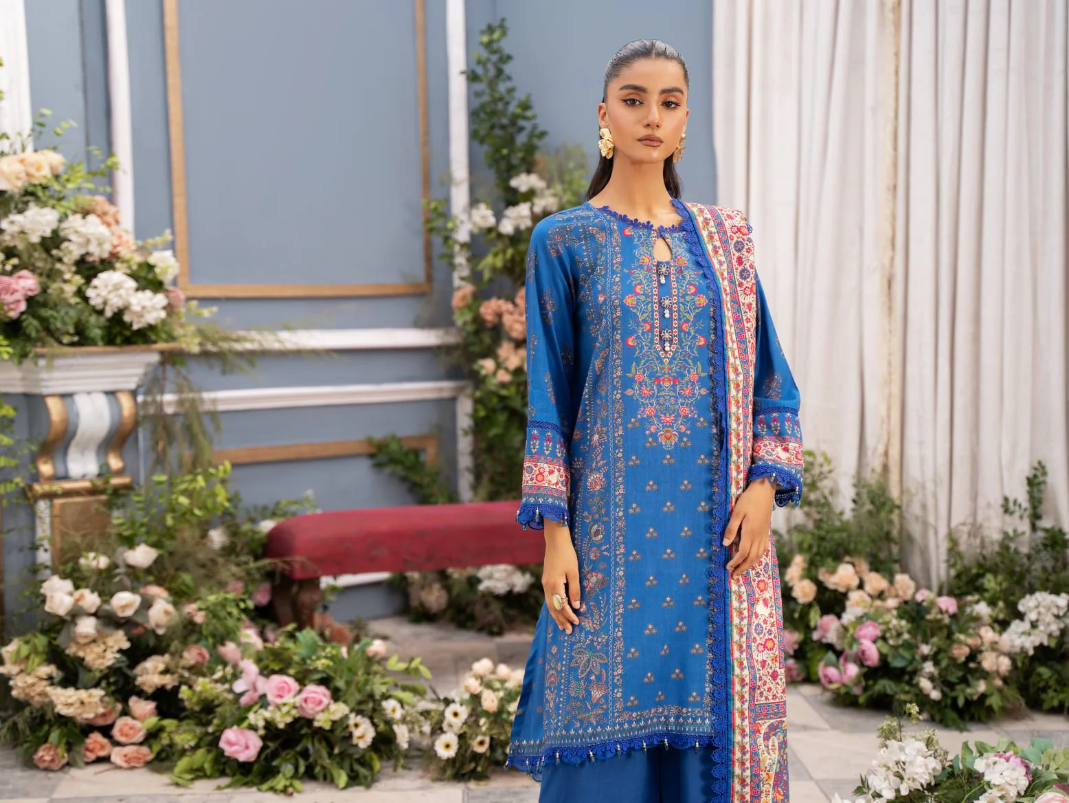 Mausummery Digital Printed Linen 3PC - Image 5