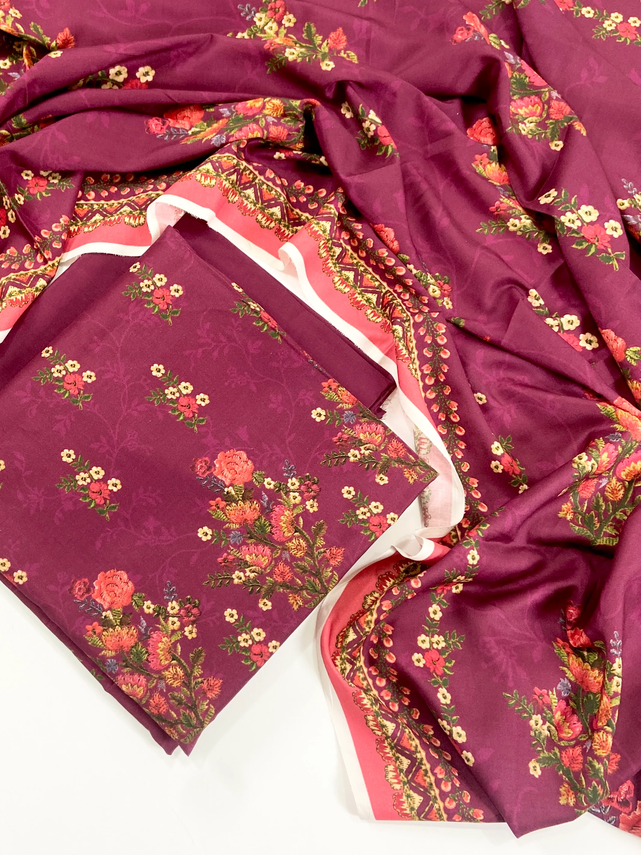 Mausummery Digital Printed Linen 3PC - Image 2