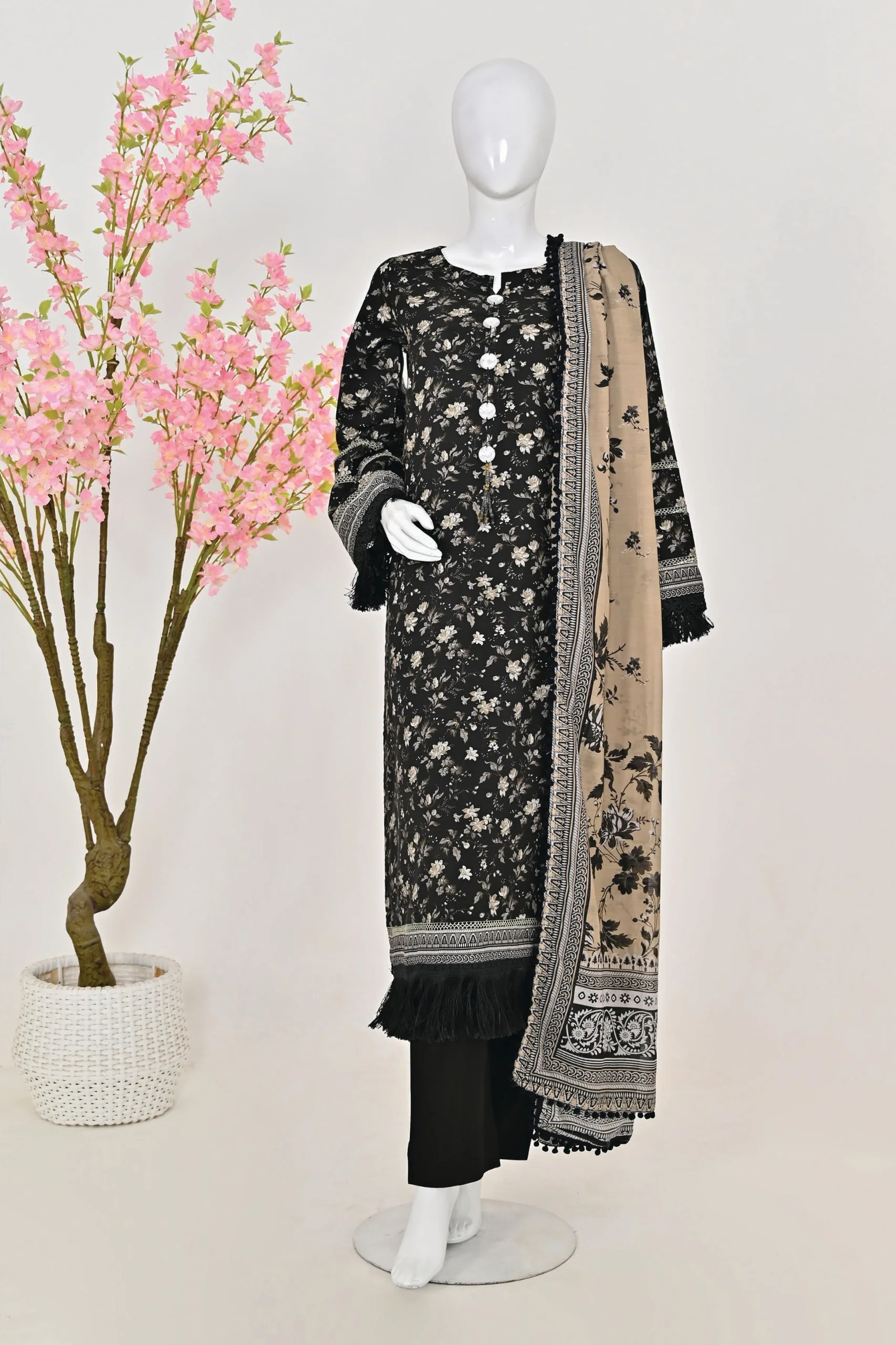 Murashe Printed Viscose 3PC - Image 3