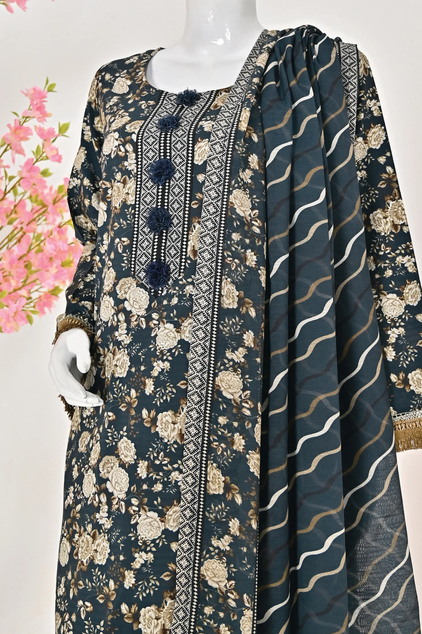 Murashe Printed Viscose 3PC - Image 6