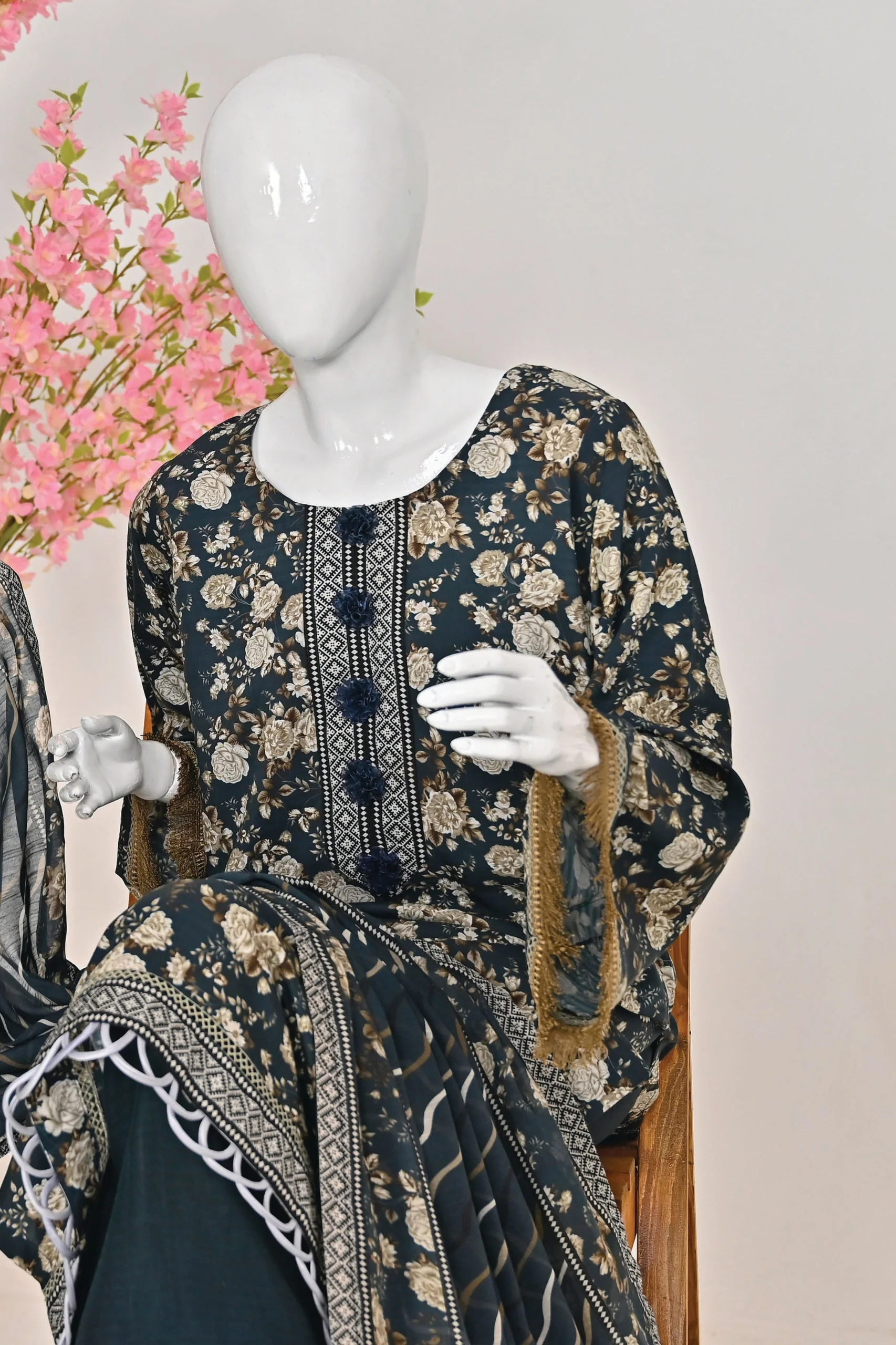 Murashe Printed Viscose 3PC - Image 7