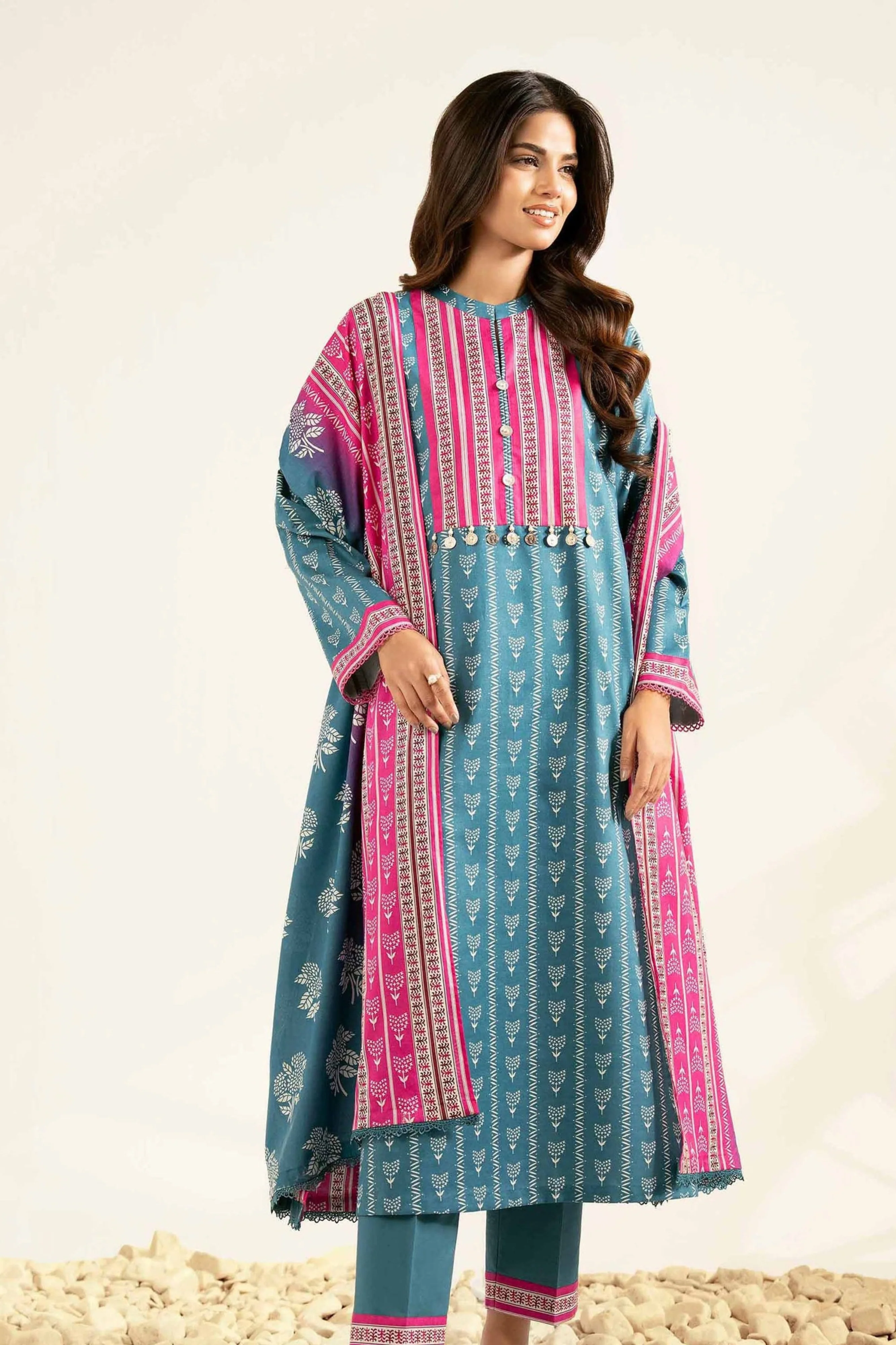 Nishat Digital Printed Lawn 3PC