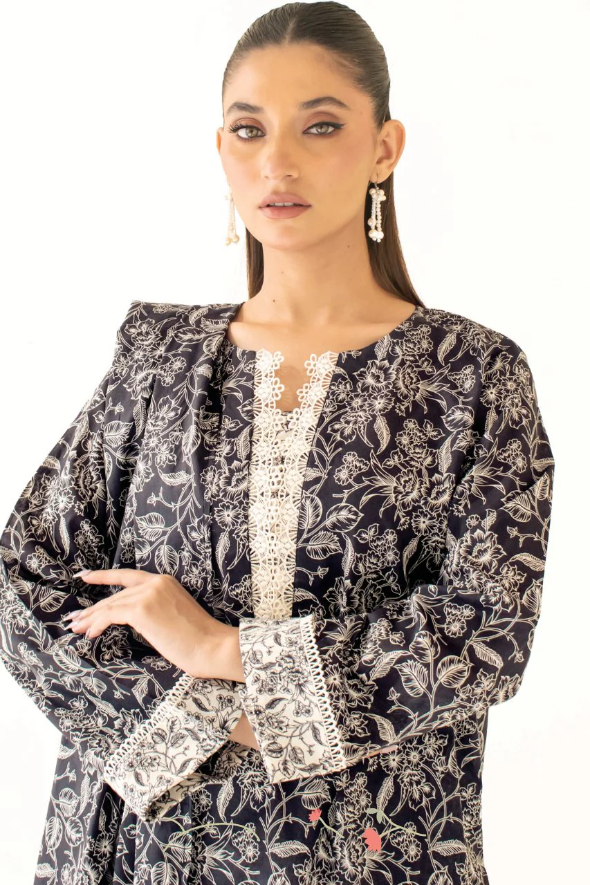 Orient Basic Printed Lawn 3PC - Image 3