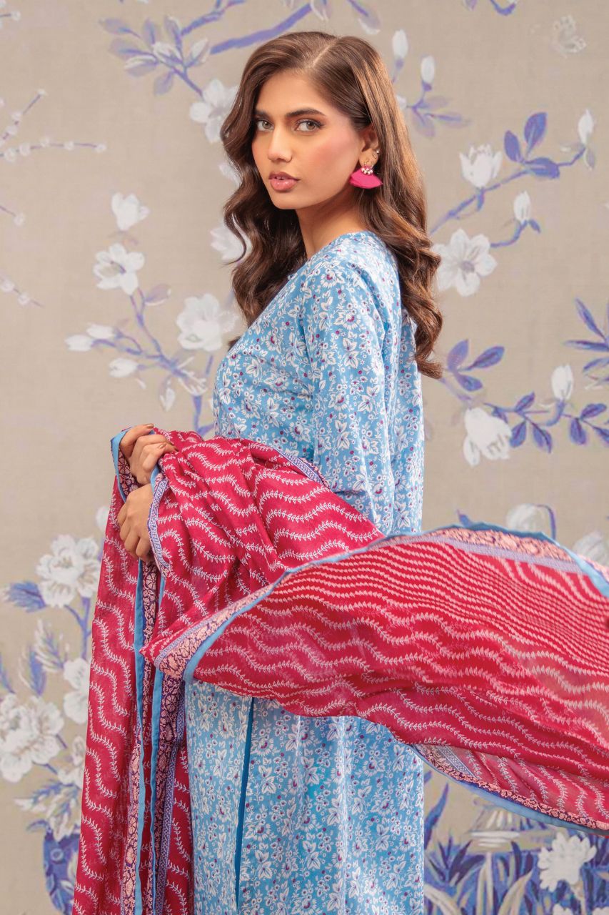 Orient Basic Printed Lawn 3PC - Image 3