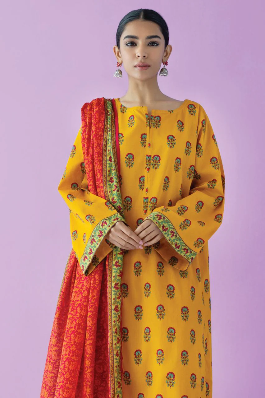 Orient Basic Printed Lawn 3PC