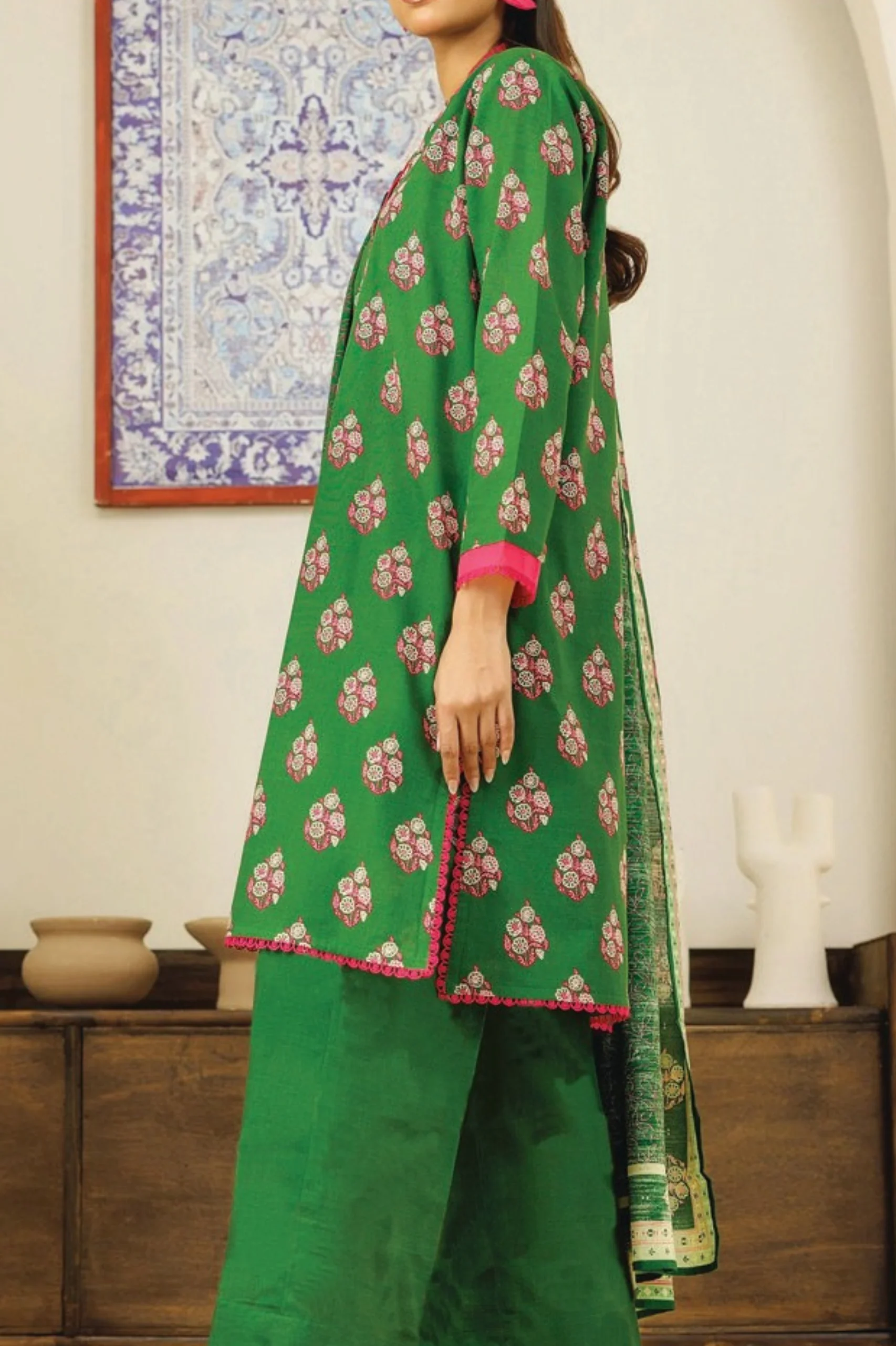 Orient Digital Printed Khaddar 3PC - Image 2