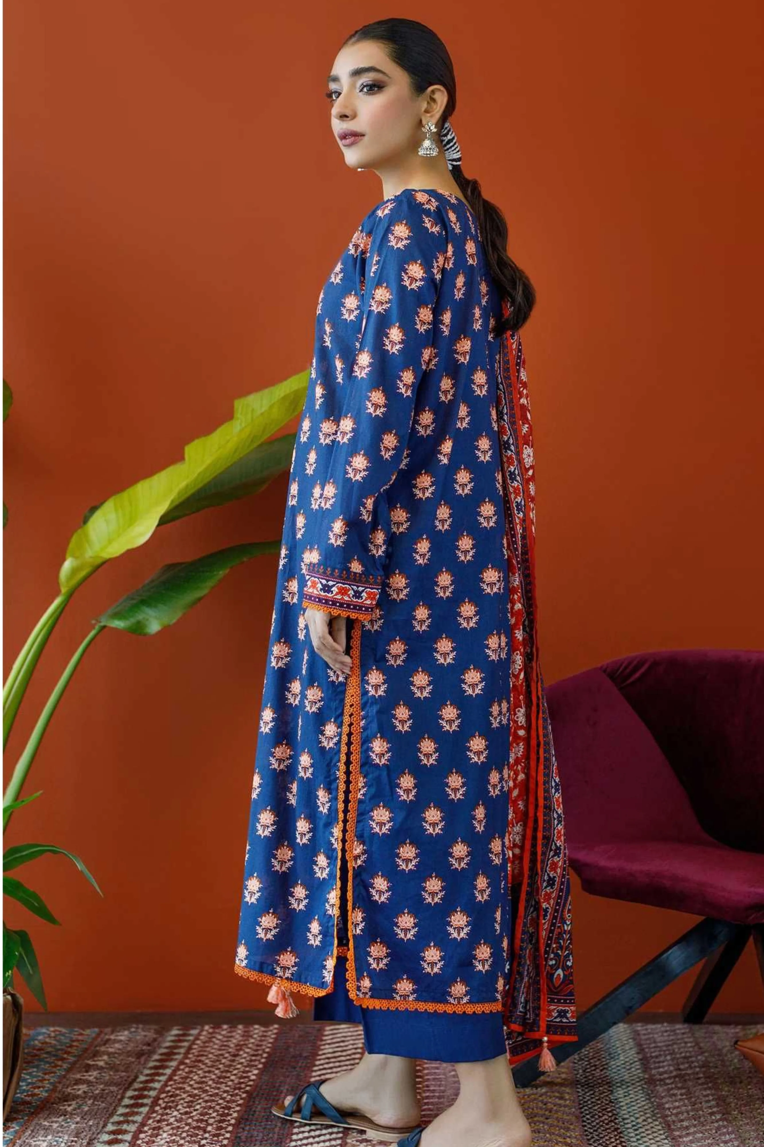 Orient Digital Printed Lawn 3PC - Image 3