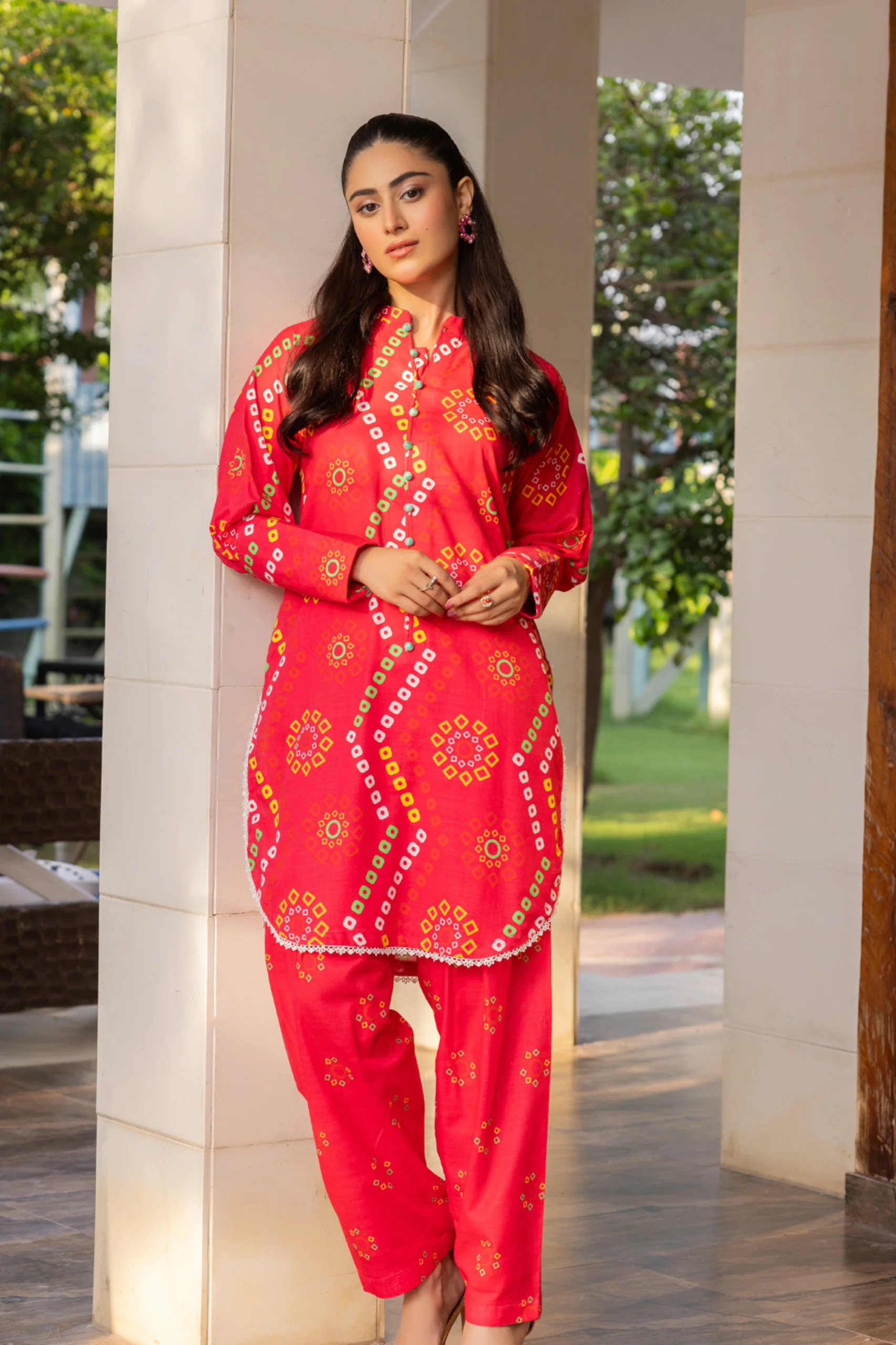 Raabi Digital Printed Khaddar 2PC - Image 3