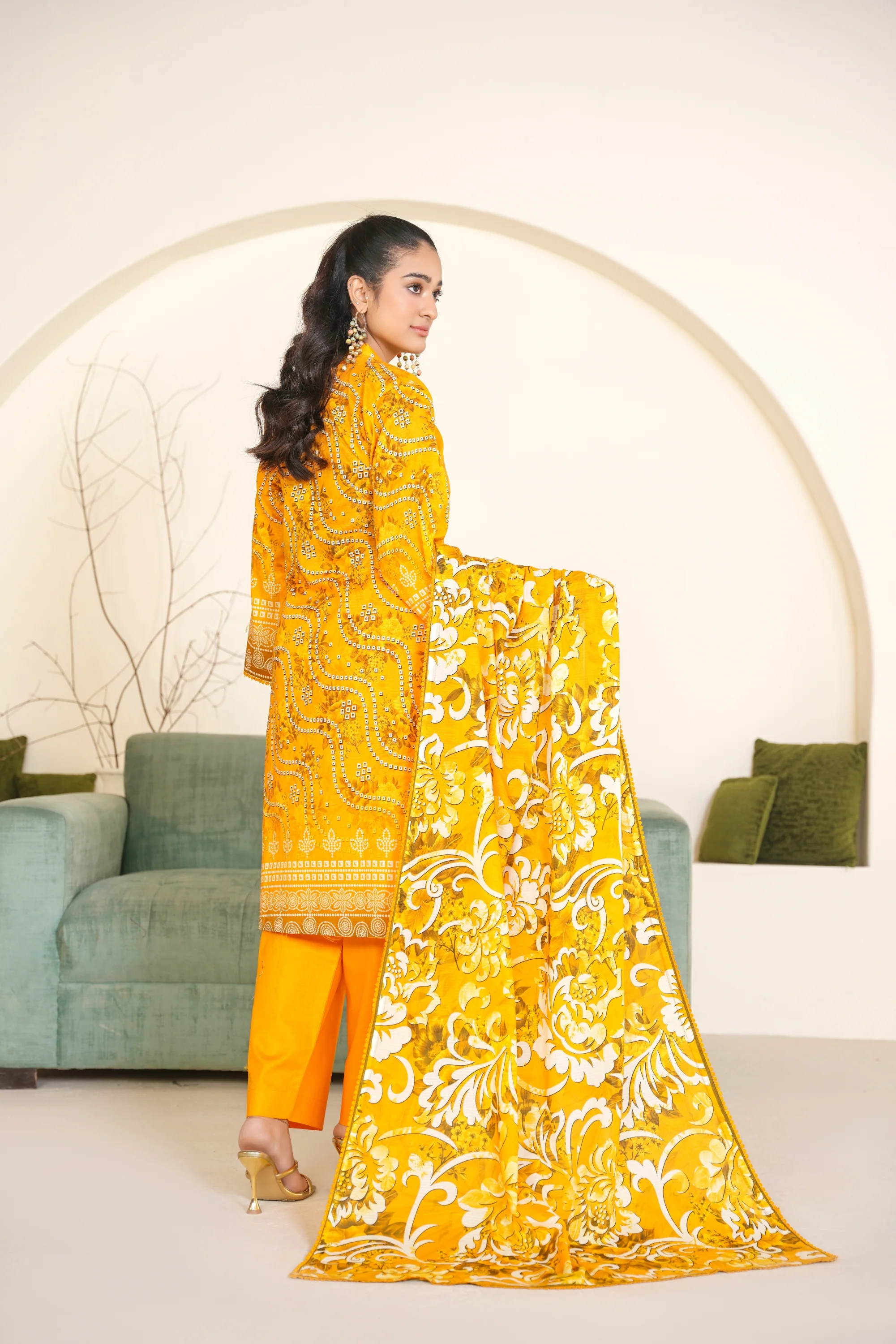 Rang Reza By Anaya Noor Embroidered Bana Dora 3PC - Image 3