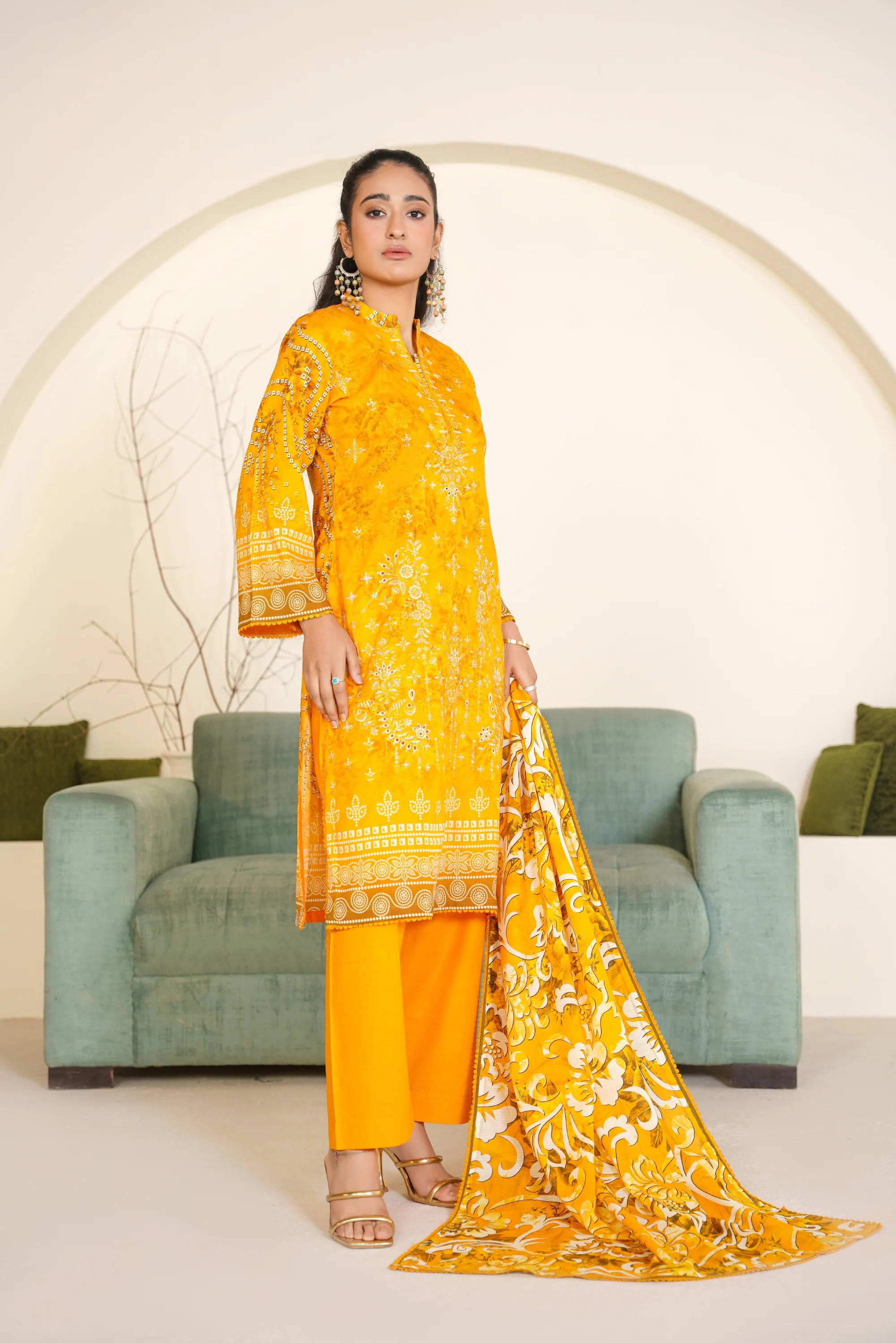 Rang Reza By Anaya Noor Embroidered Bana Dora 3PC - Image 4