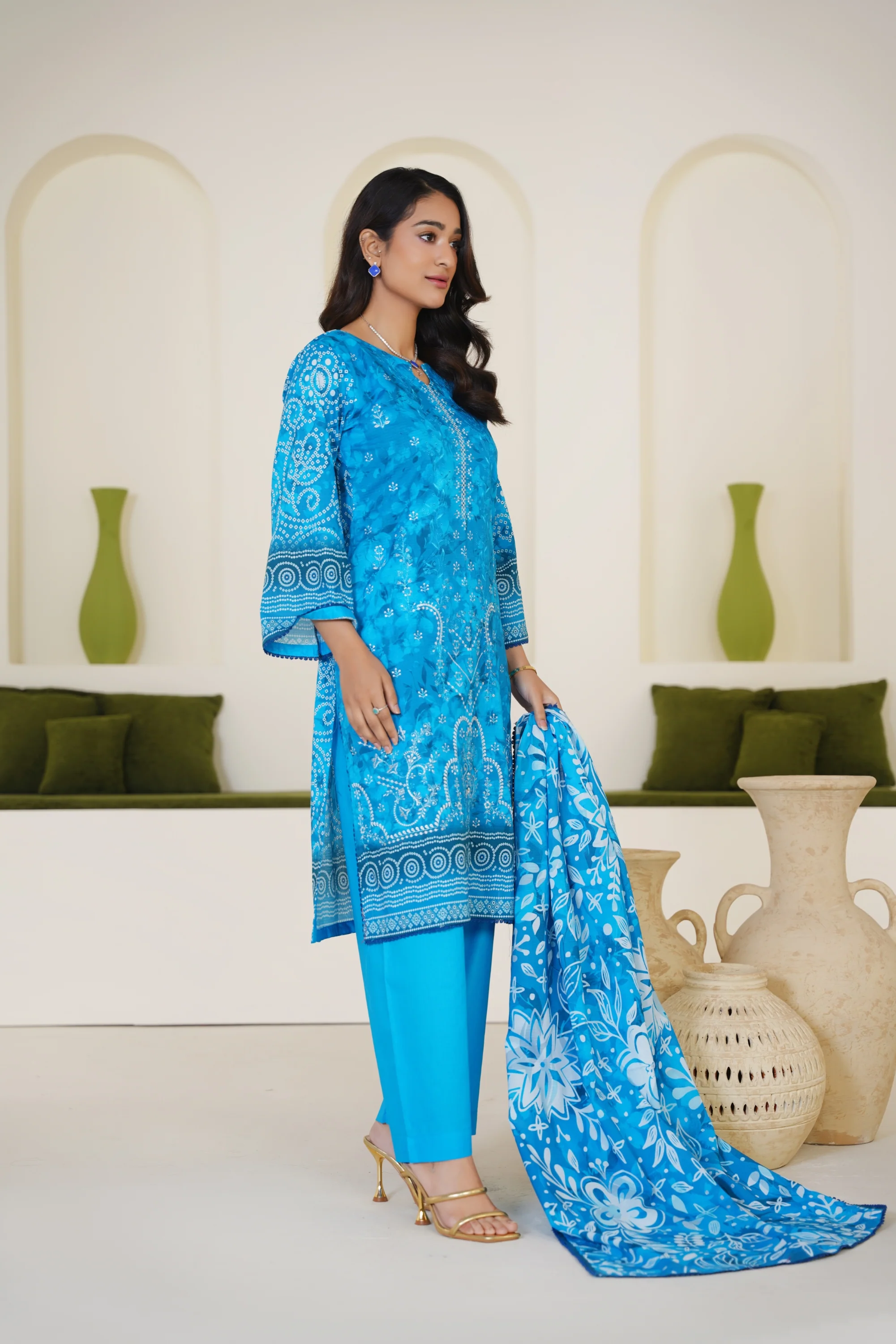 Rang Reza By Anaya Noor Embroidered Bana Dora 3PC - Image 3